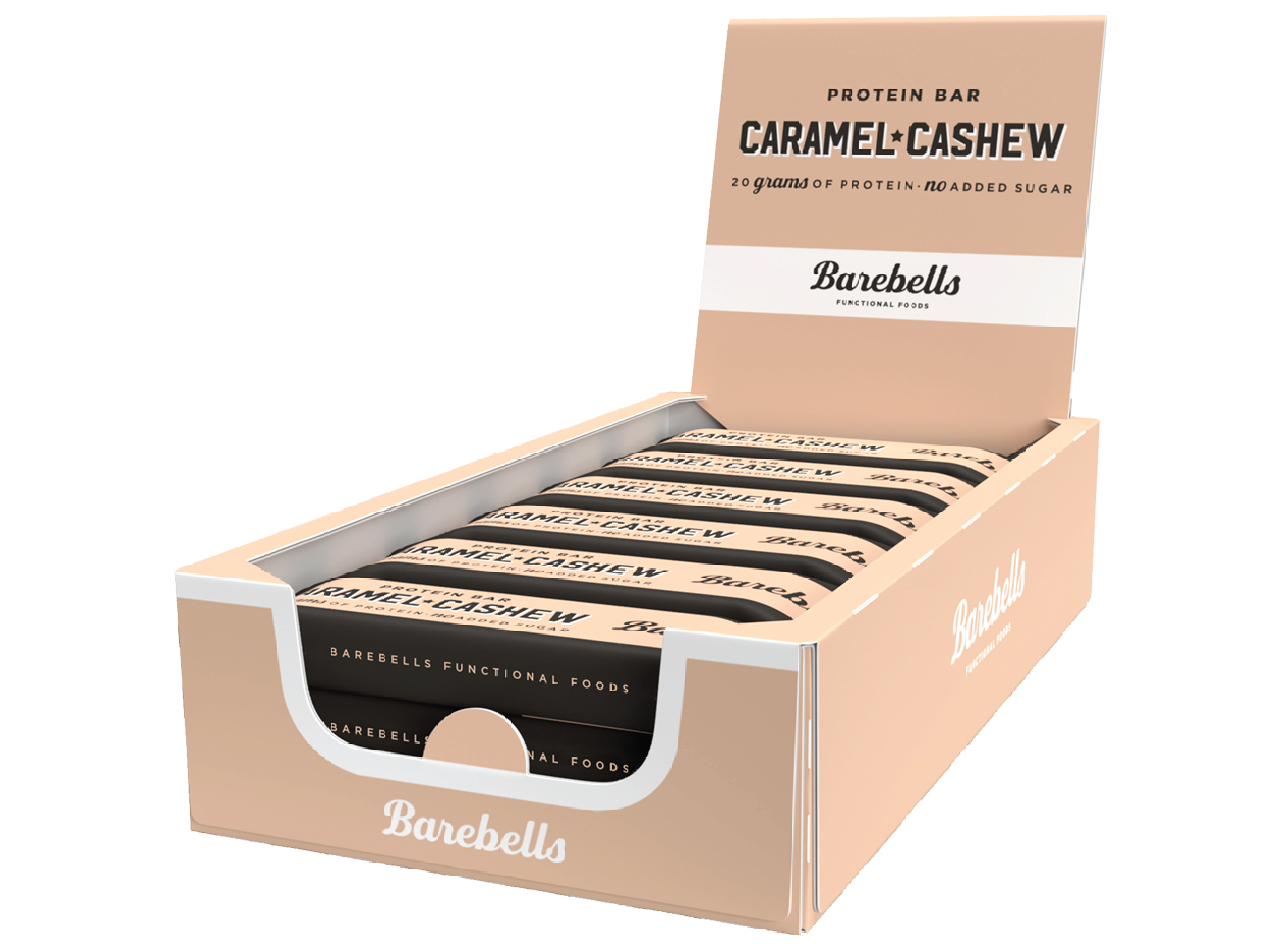 Barebells Caramel Cashew Protein Bar, 55 g x 12