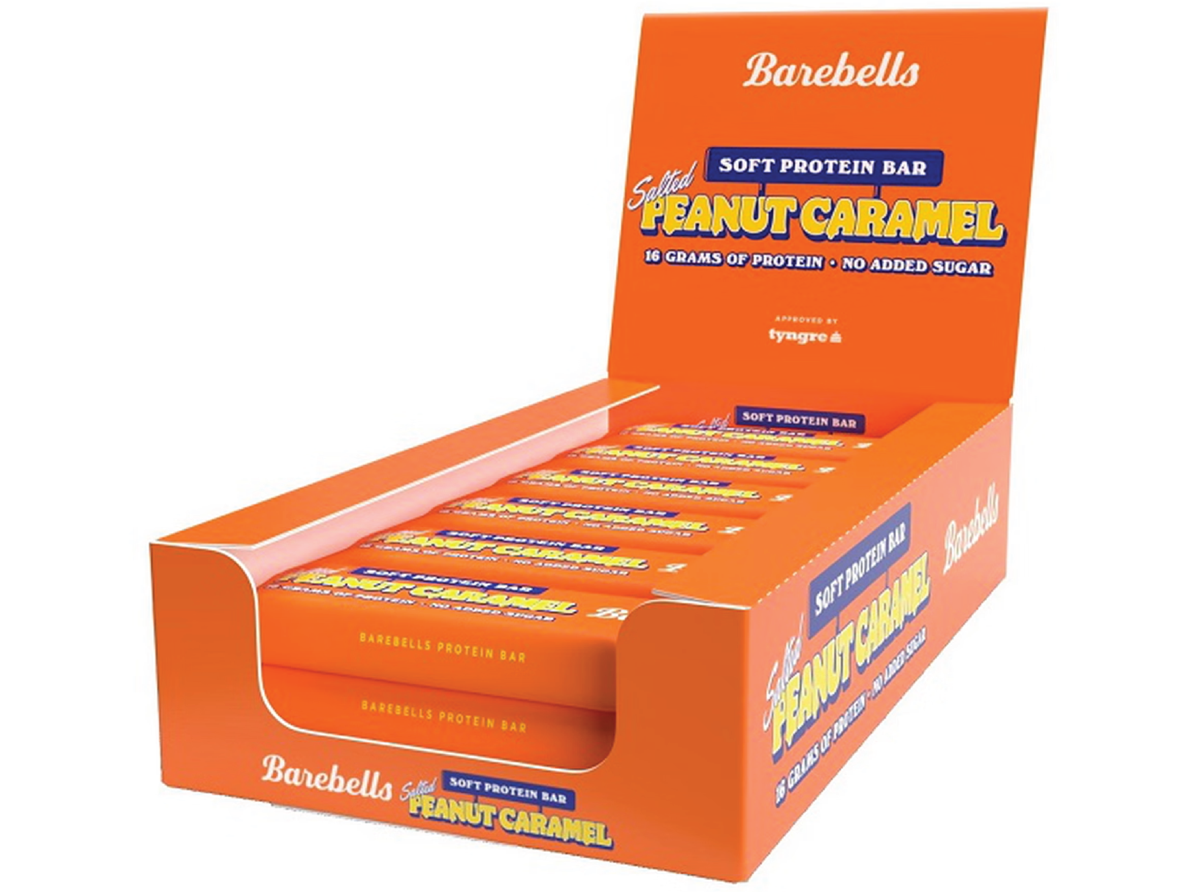 Barebells Soft Salted Peanut Caramel Protein Bar, 55 g x 12