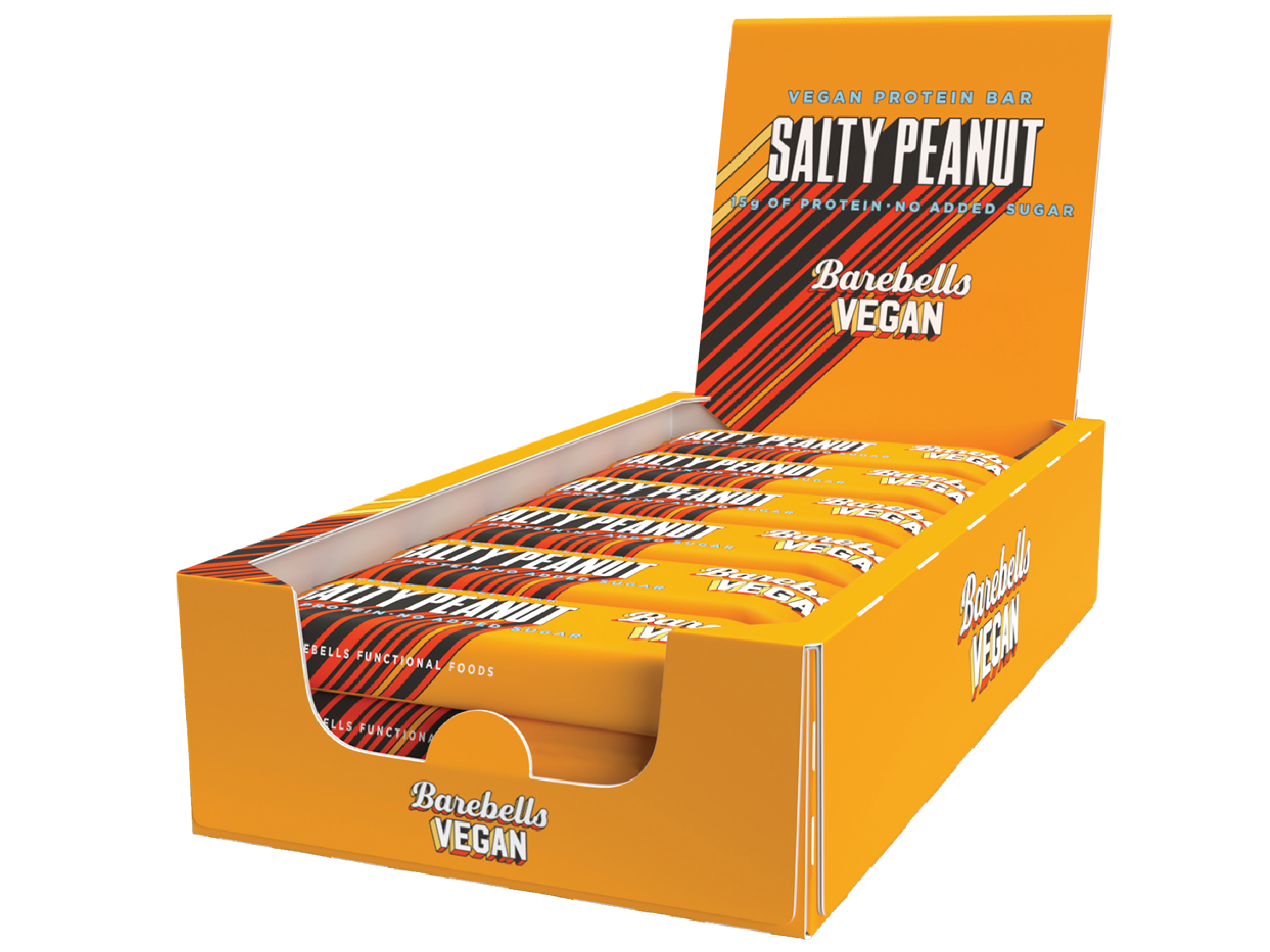 Barebells Vegan Salty Peanut Protein Bar, 55 g x 12