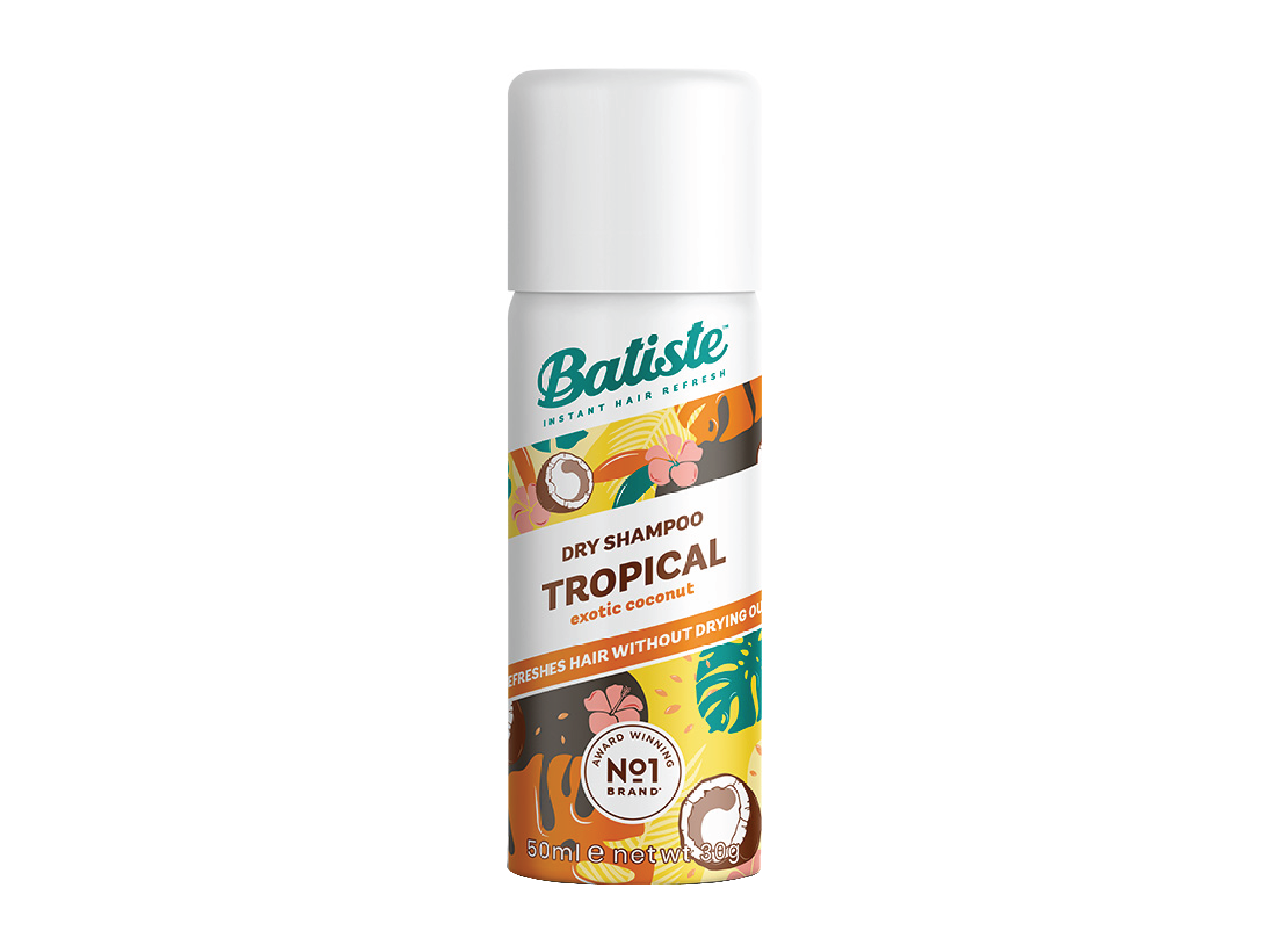 Batiste Tropical Mini Dry Shampoo, 50 ml