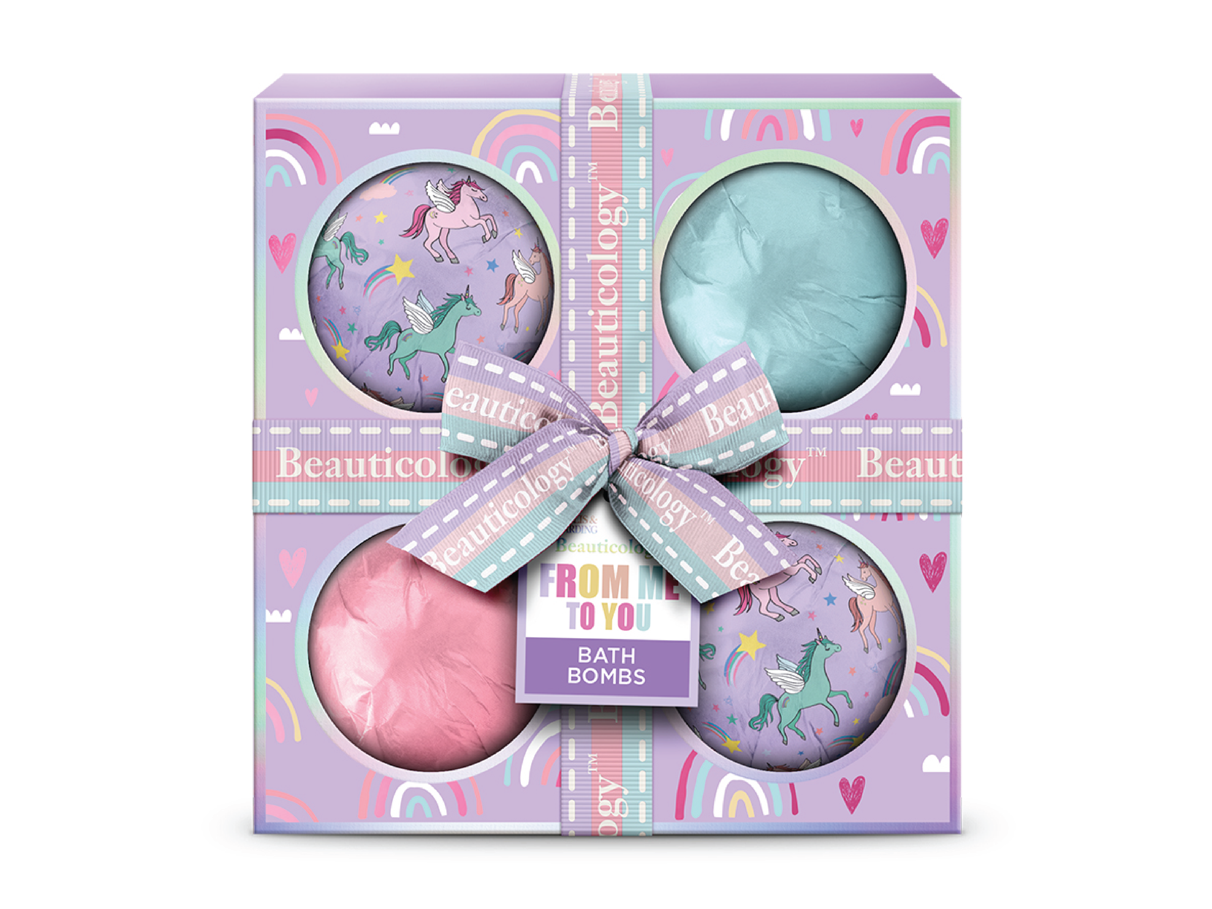 Baylis & Harding Beauticology Unicorn 4 Bath Fizzer Set, 4 stk.