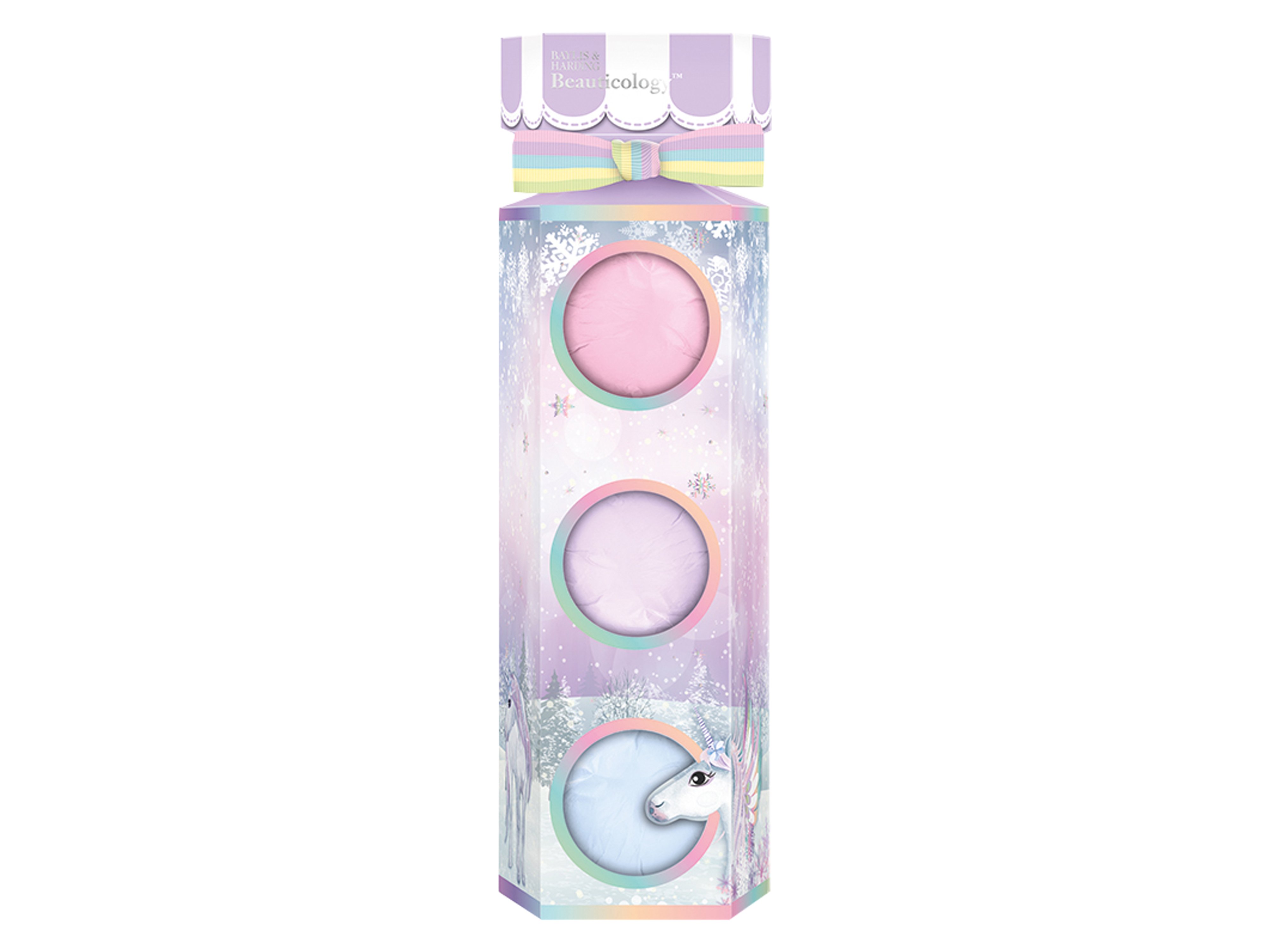 Baylis & Harding Beauticology Unicorn Bath Fizzer Set, 3 x 100 gram