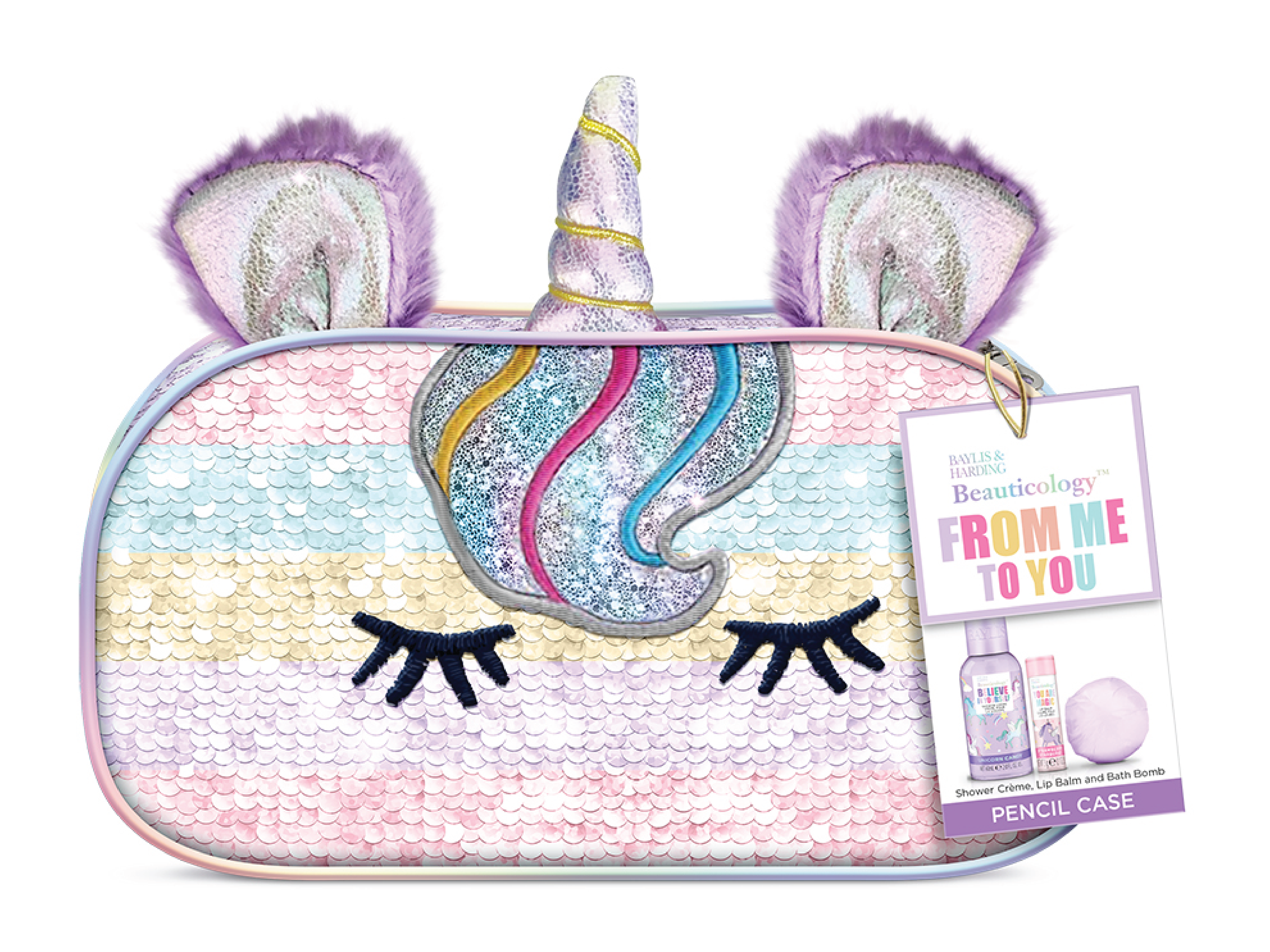Baylis & Harding Beauticology Unicorn Pencil Case Gift Set, 1 sett