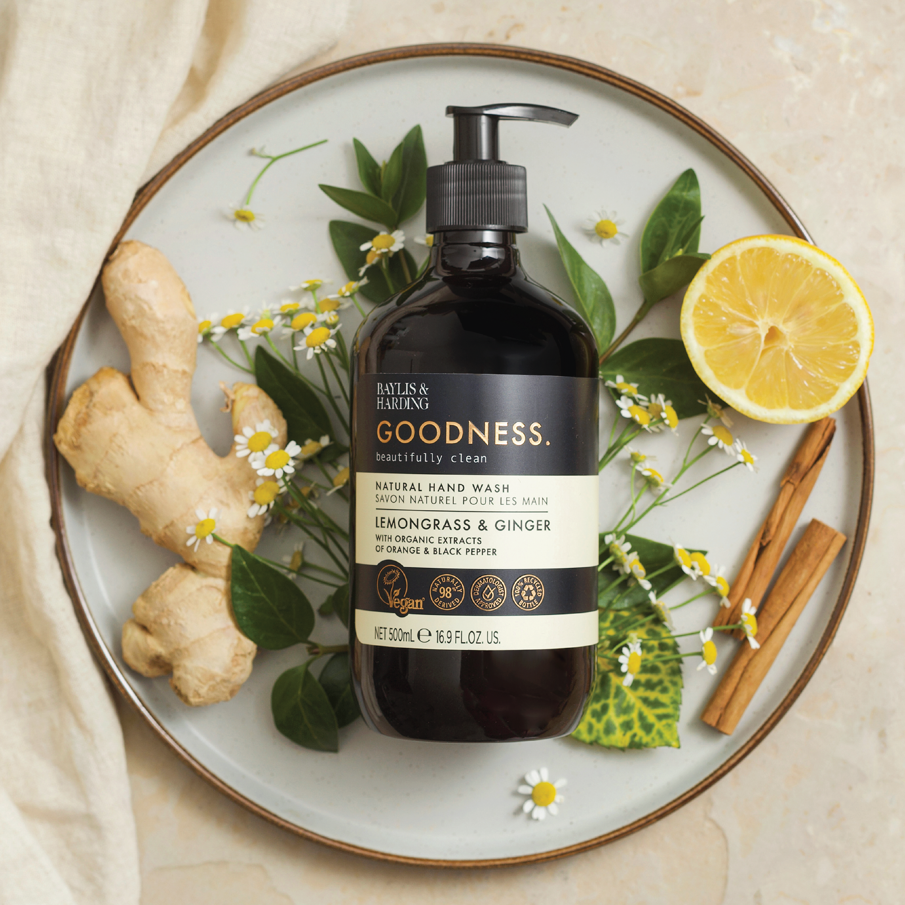 Baylis & Harding Goodness Lemongrass & Ginger Hand Wash, 500 ml