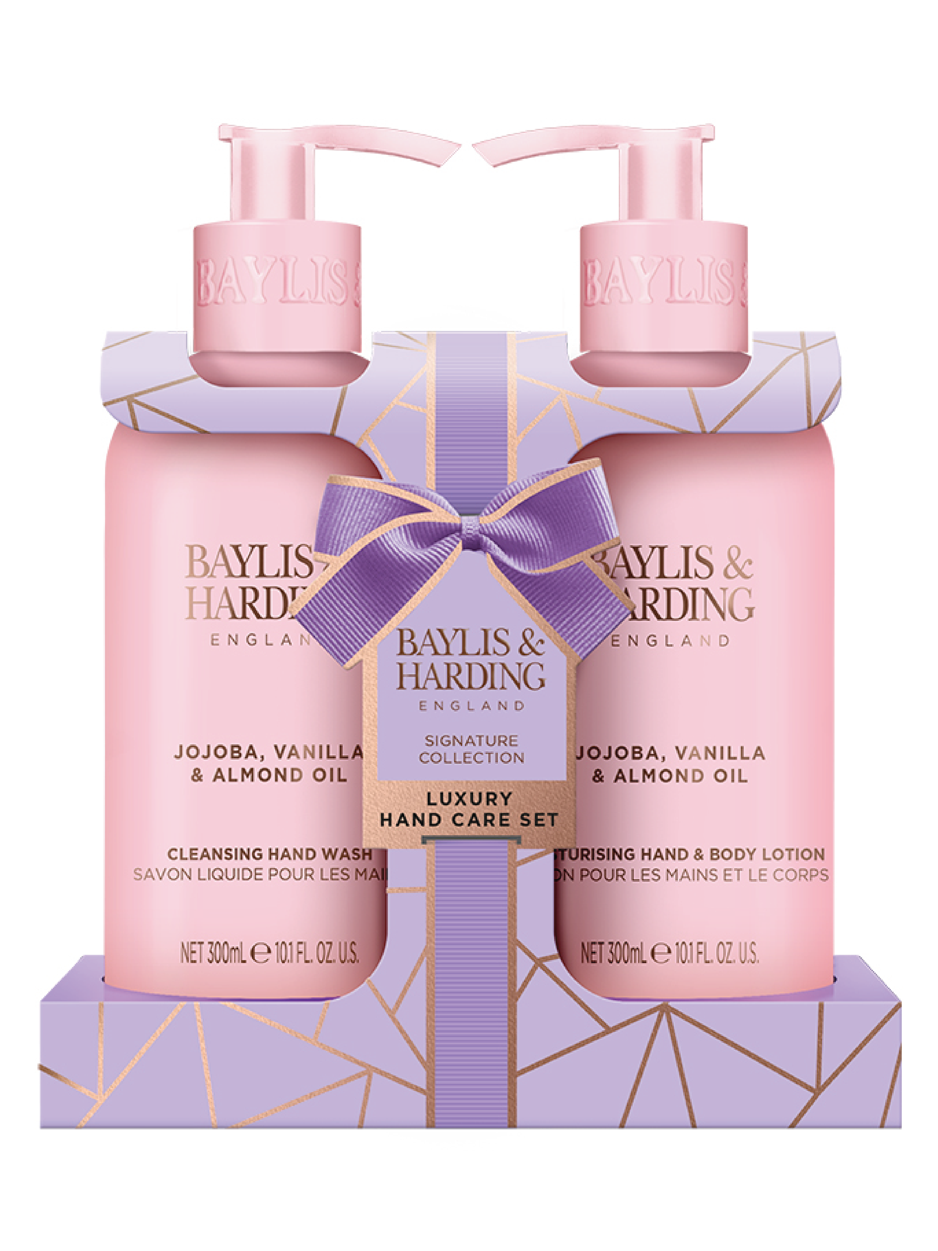 Baylis & Harding Jojoba, Vanilla & Almond Oil 2 Bottle Set, 2 x 300 ml