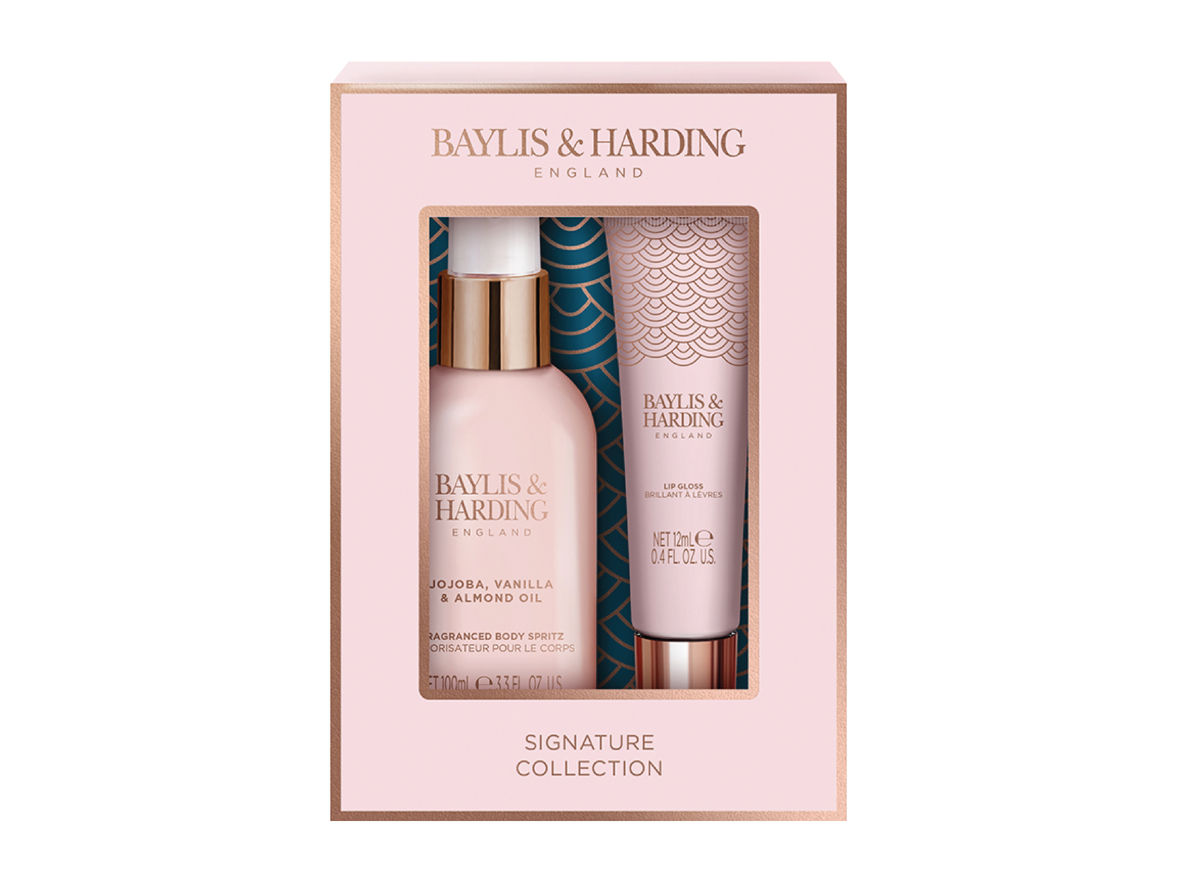 Baylis & Harding Jojoba, Vanilla & Almond Oil Glossy 2 Piece Set, Gavesett, 1 stk.