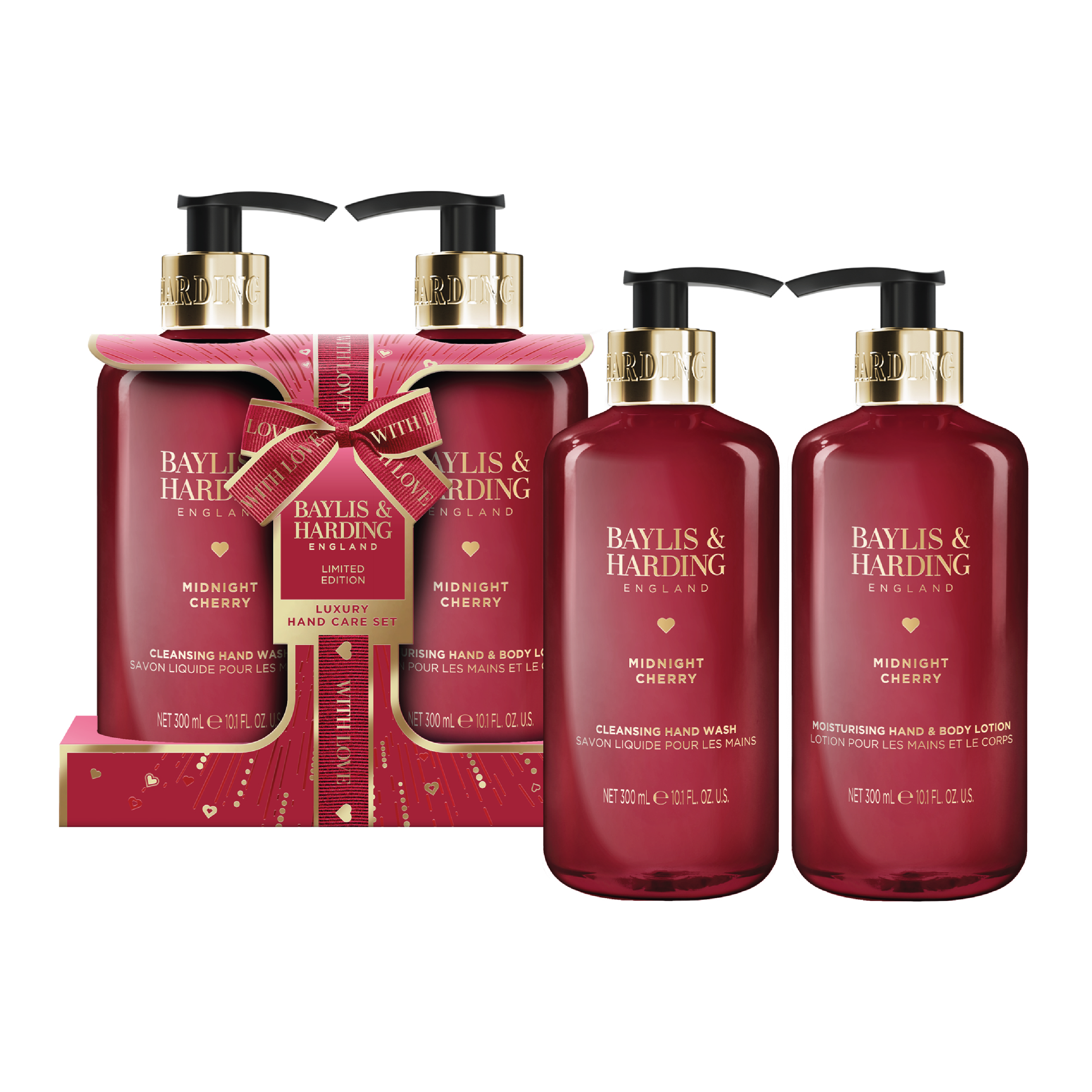Baylis & Harding Midnight Cherry Hand Care Gift Set, 1 sett