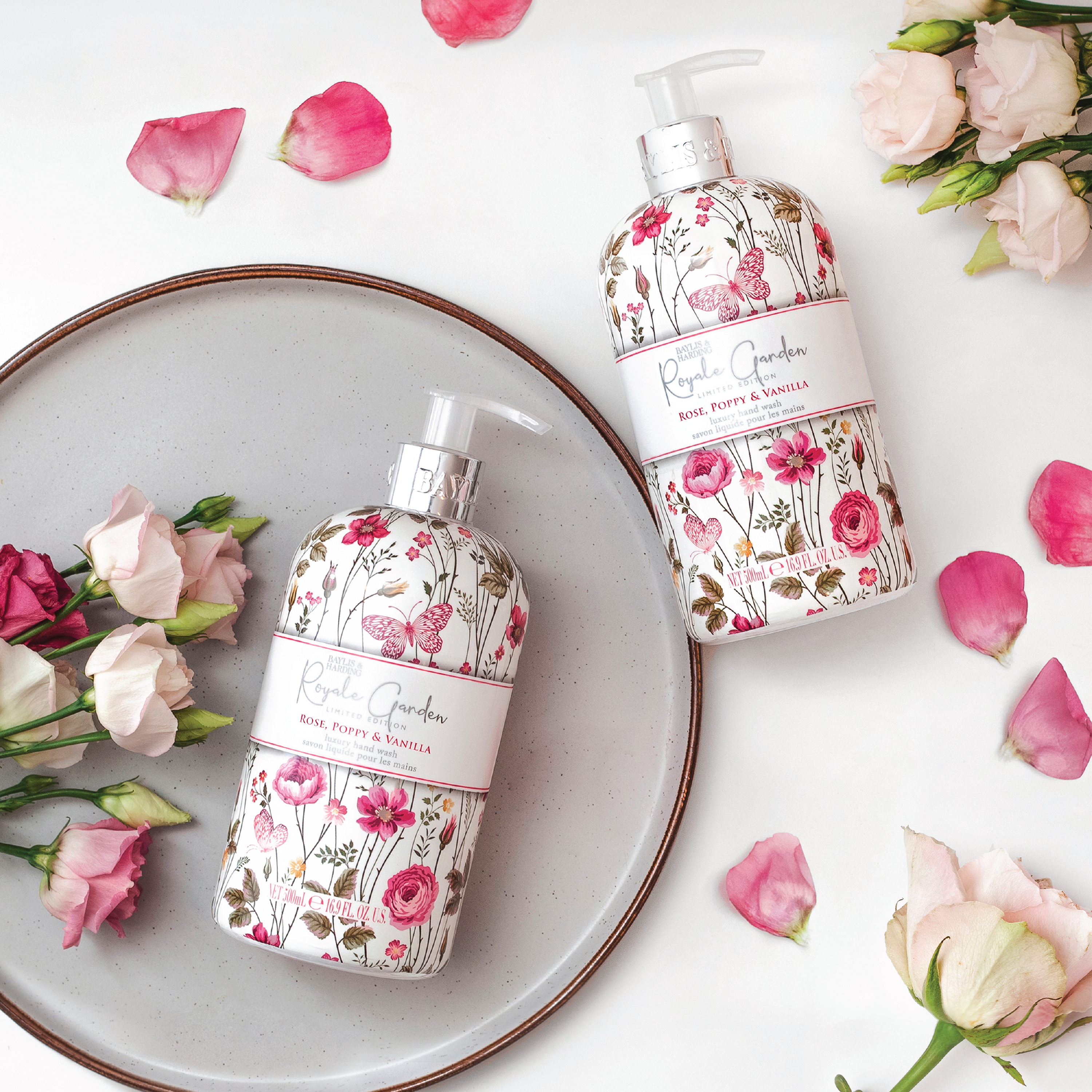 Baylis & Harding Royal Garden Rose, Poppy & Vanilla Hand Wash, 500 ml