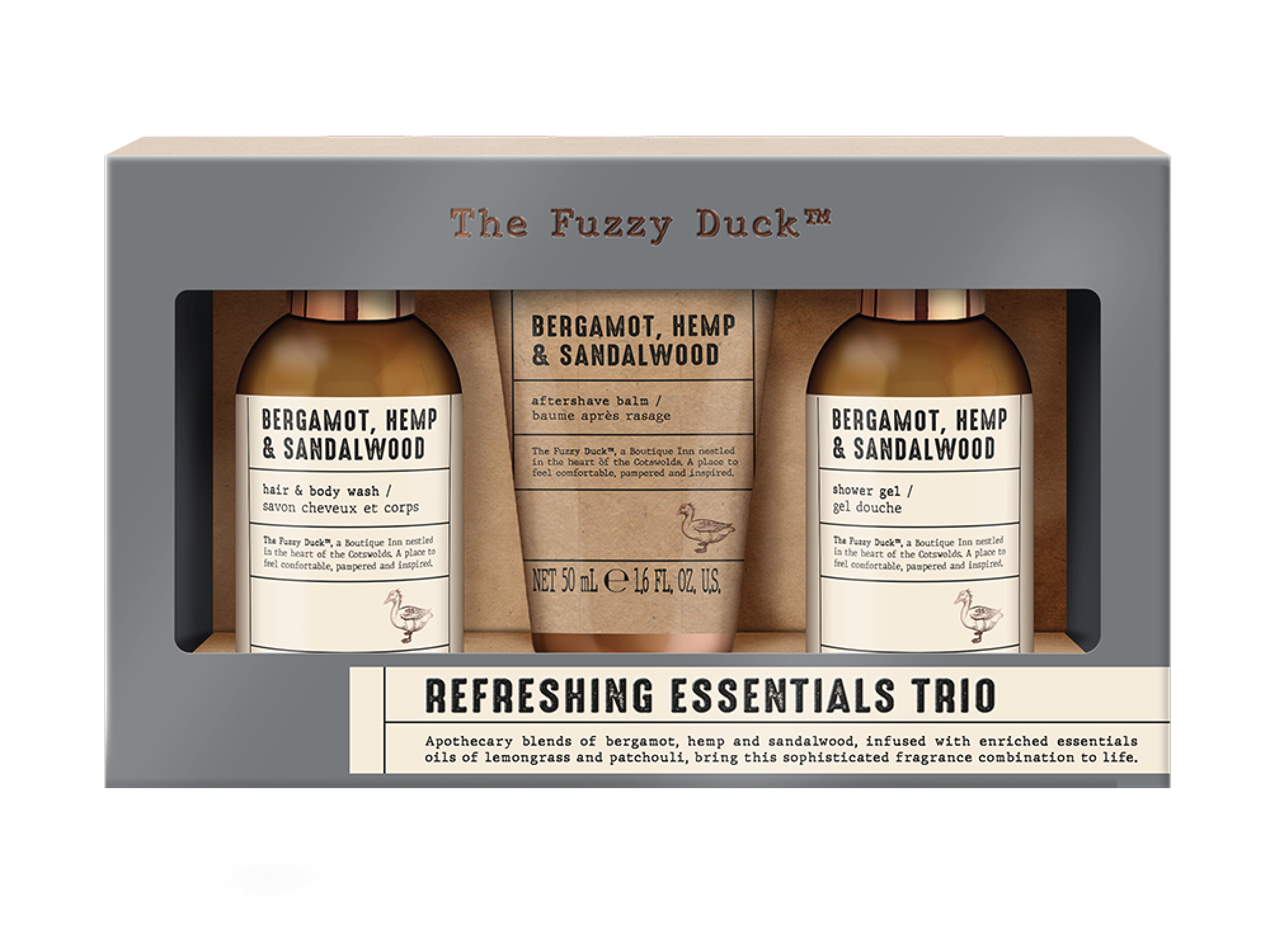 Baylis & Harding The Fuzzy Duck Men's Face & Body Trio Set, 1 sett