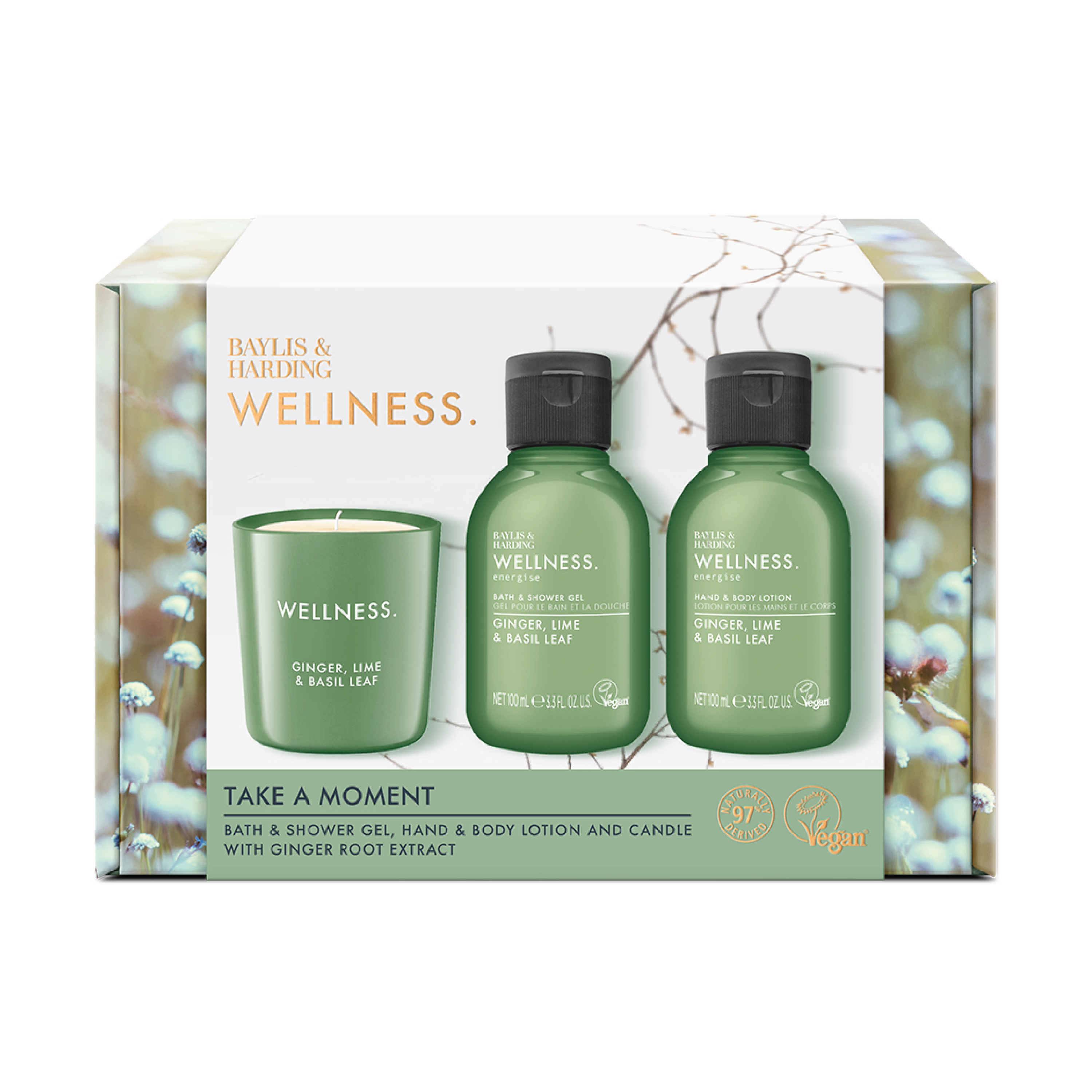 Baylis & Harding Wellness Candle Set, 1 sett