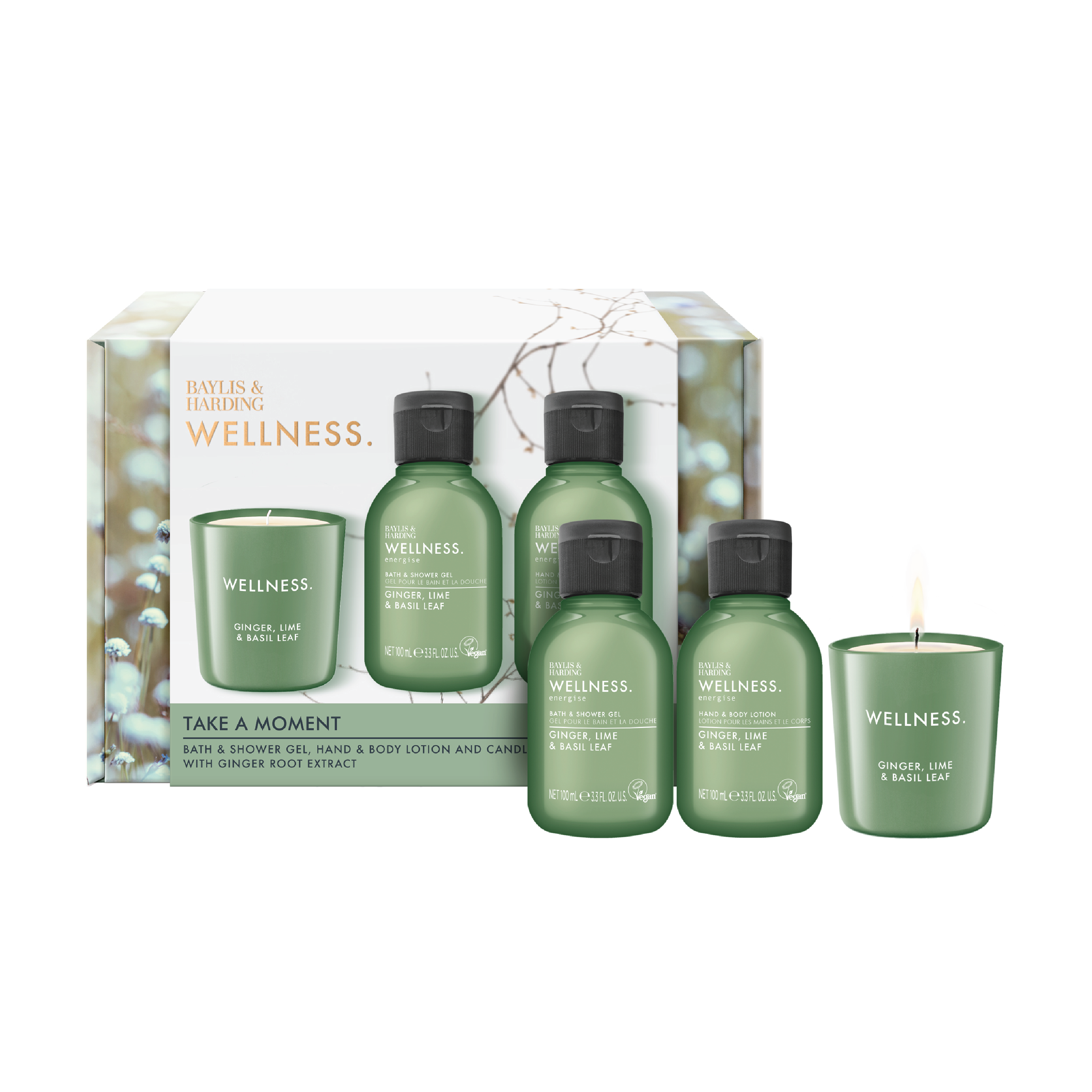 Baylis & Harding Wellness Candle Set, 1 sett