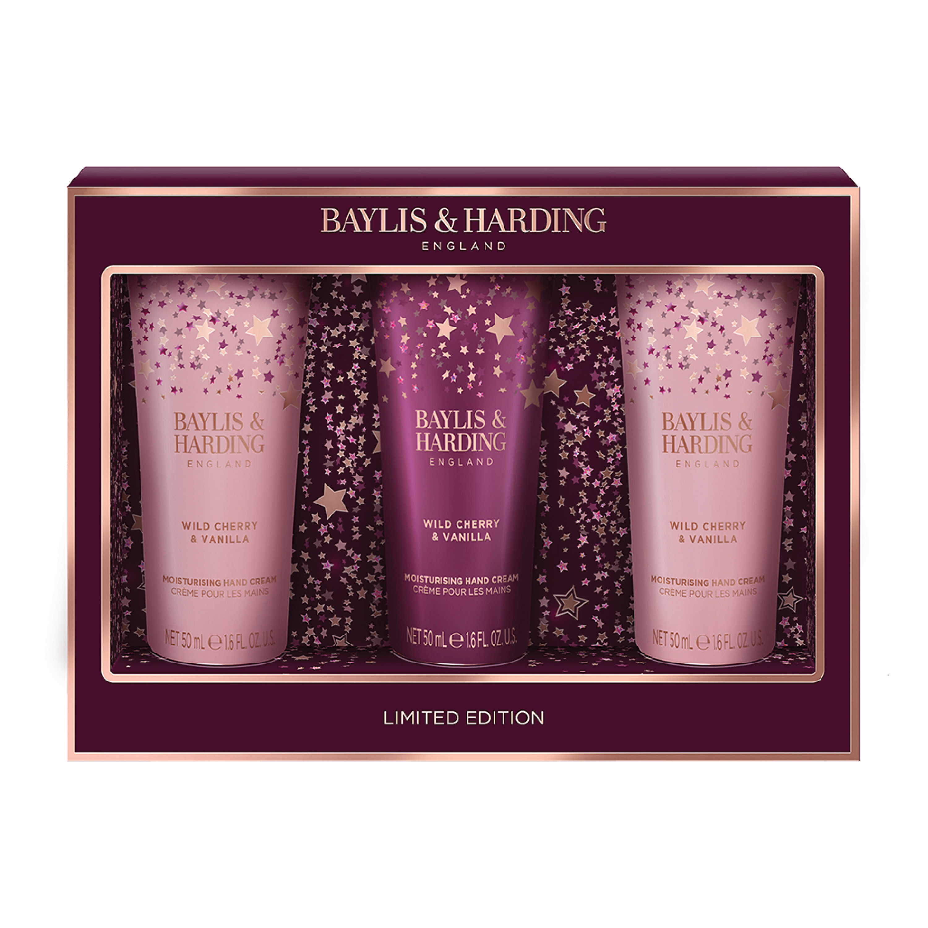 Baylis & Harding Wild Cherry & Vanilla Luxury Hand Treats Gift Set, 1 sett