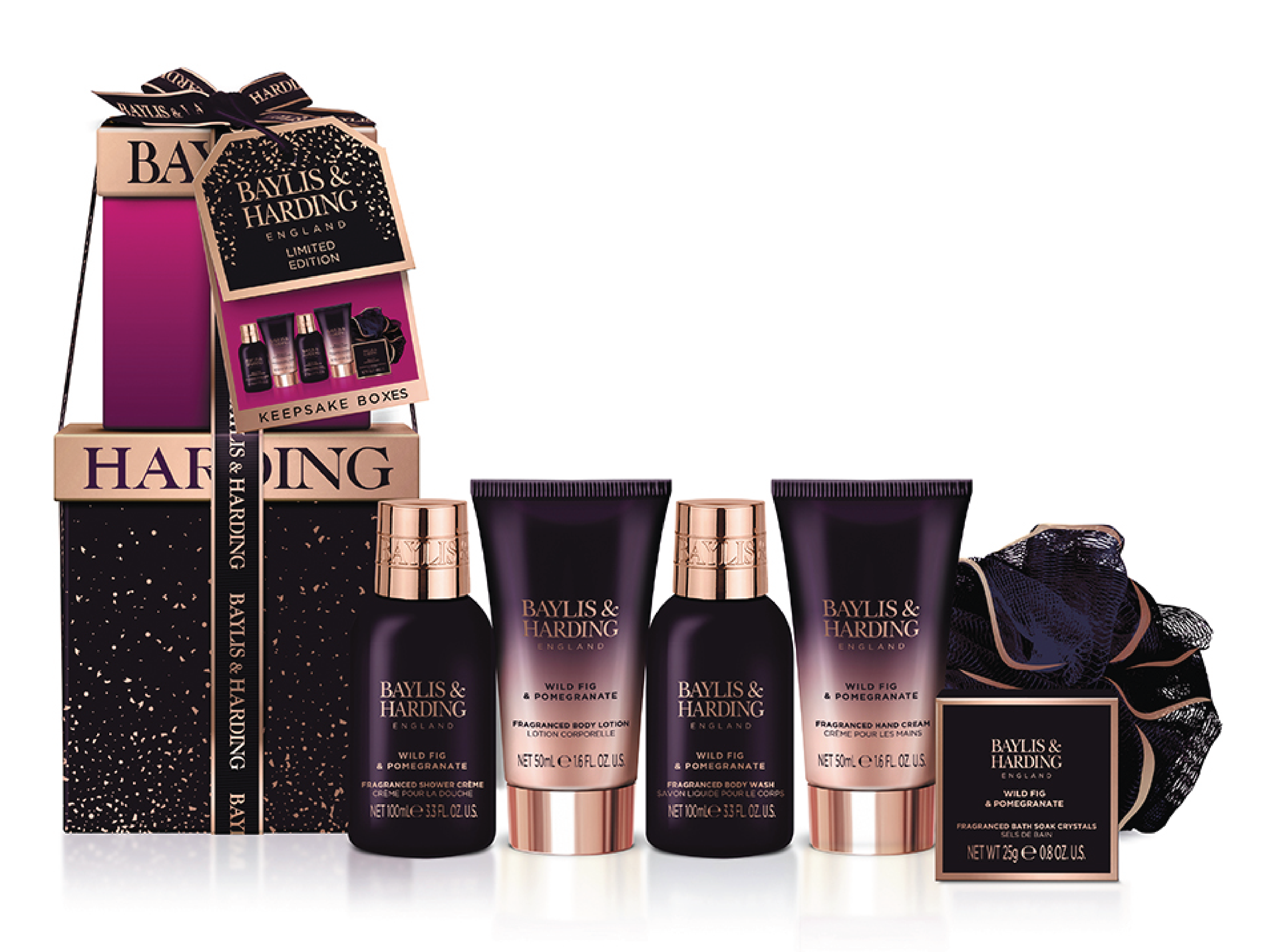 Baylis & Harding Wild Fig & Pomegranate Mini Stack Set, Gavesett, 1 stk.
