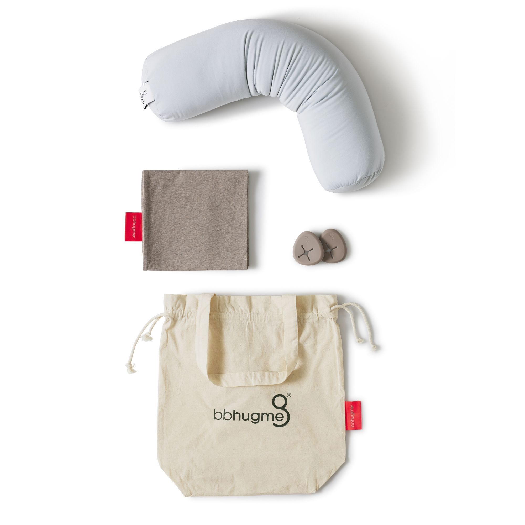 bbhugme Nursing Pillow, Seashell Beige, 1 stk.