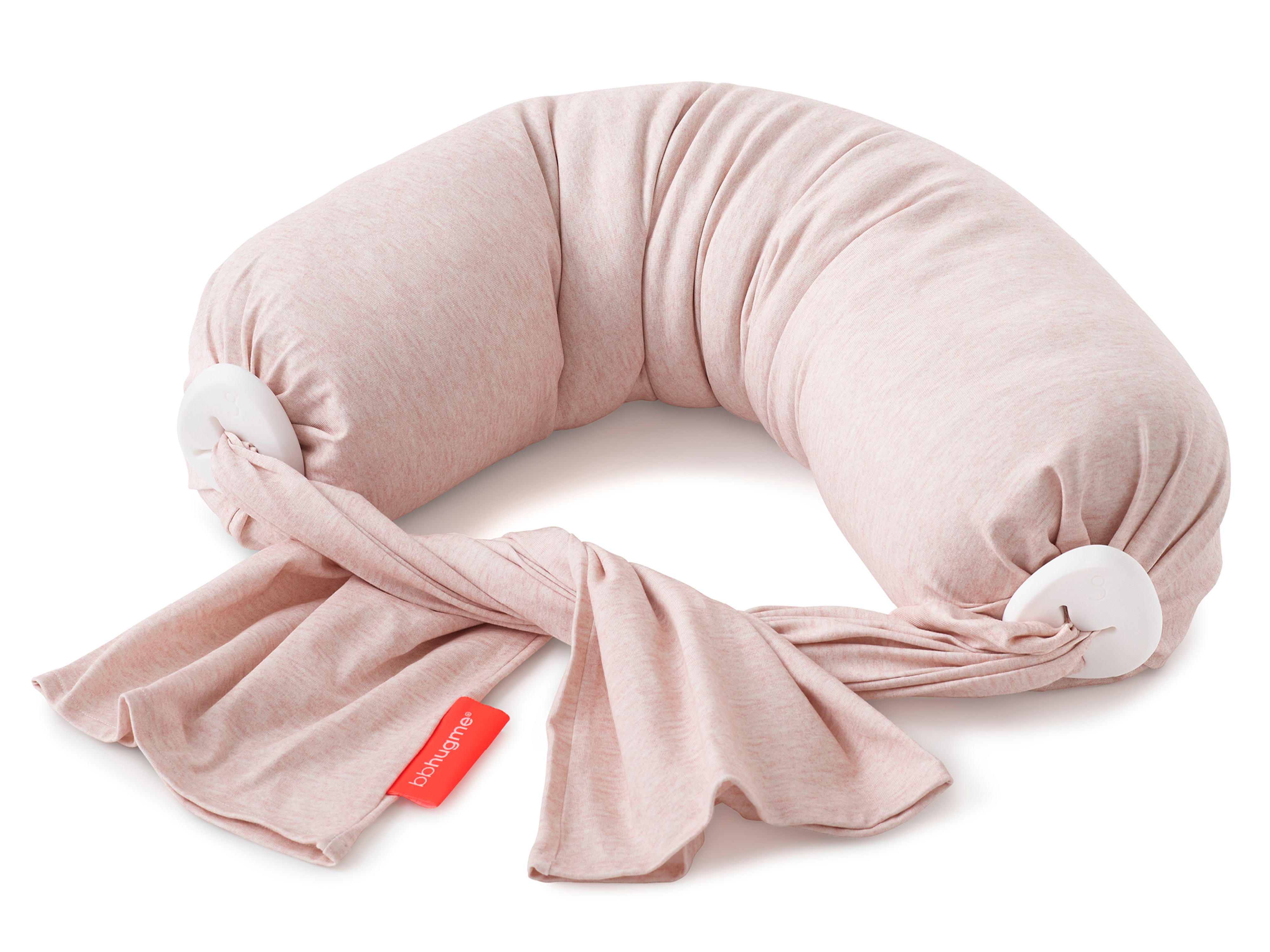 bbhugme Nursing Pillow, Pink Melange, 1 stk.