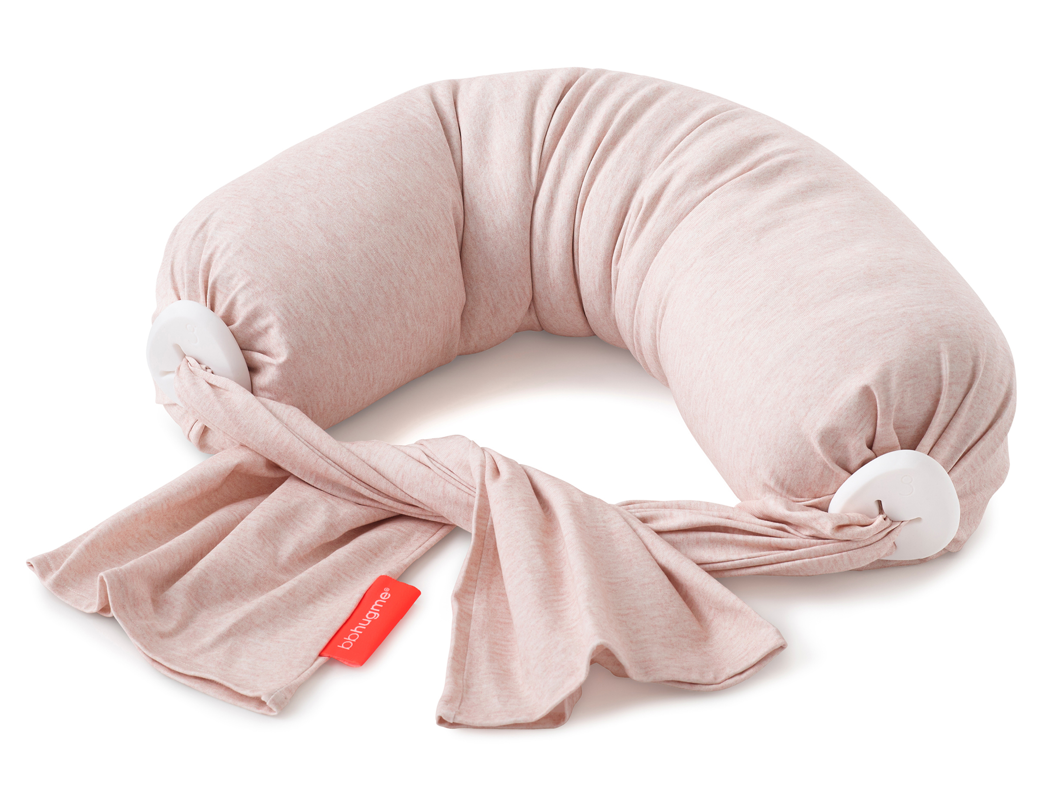 bbhugme Nursing Pillow, Pink Melange, 1 stk.