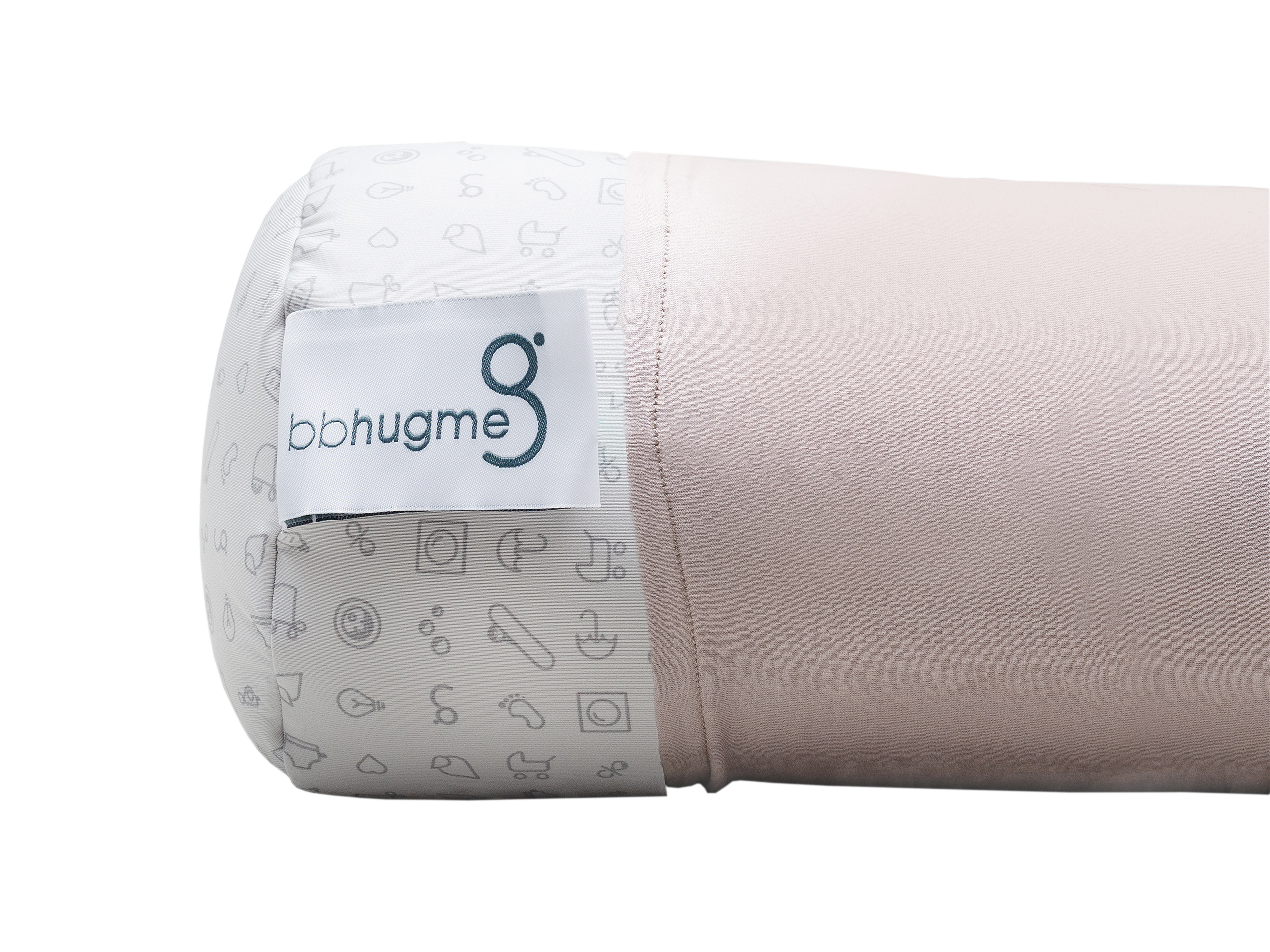 bbhugme Pregnancy Pillow Cover, Dusty Pink, 1 stk.