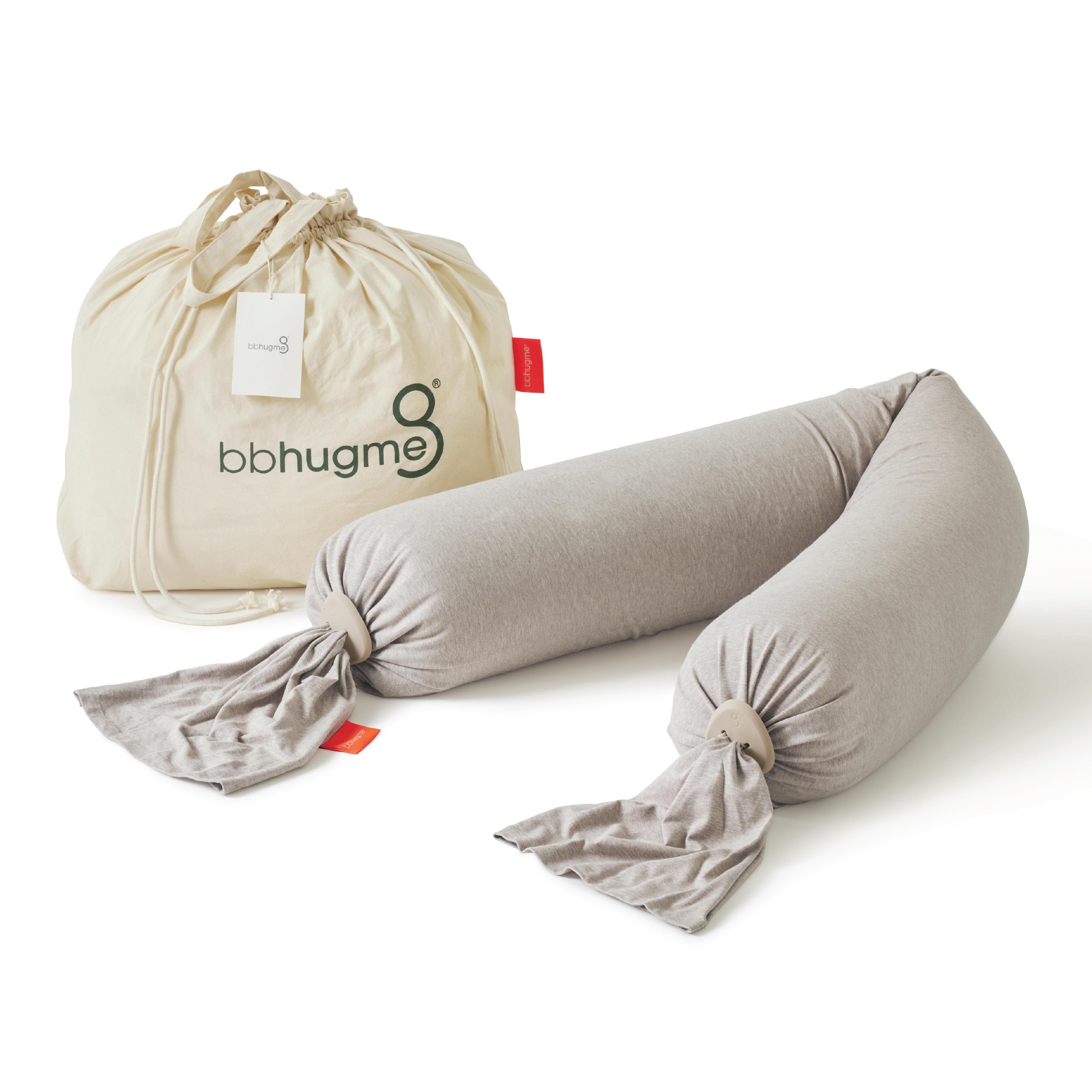 bbhugme Pregnancy Pillow, Seashell Beige, 1 stk.