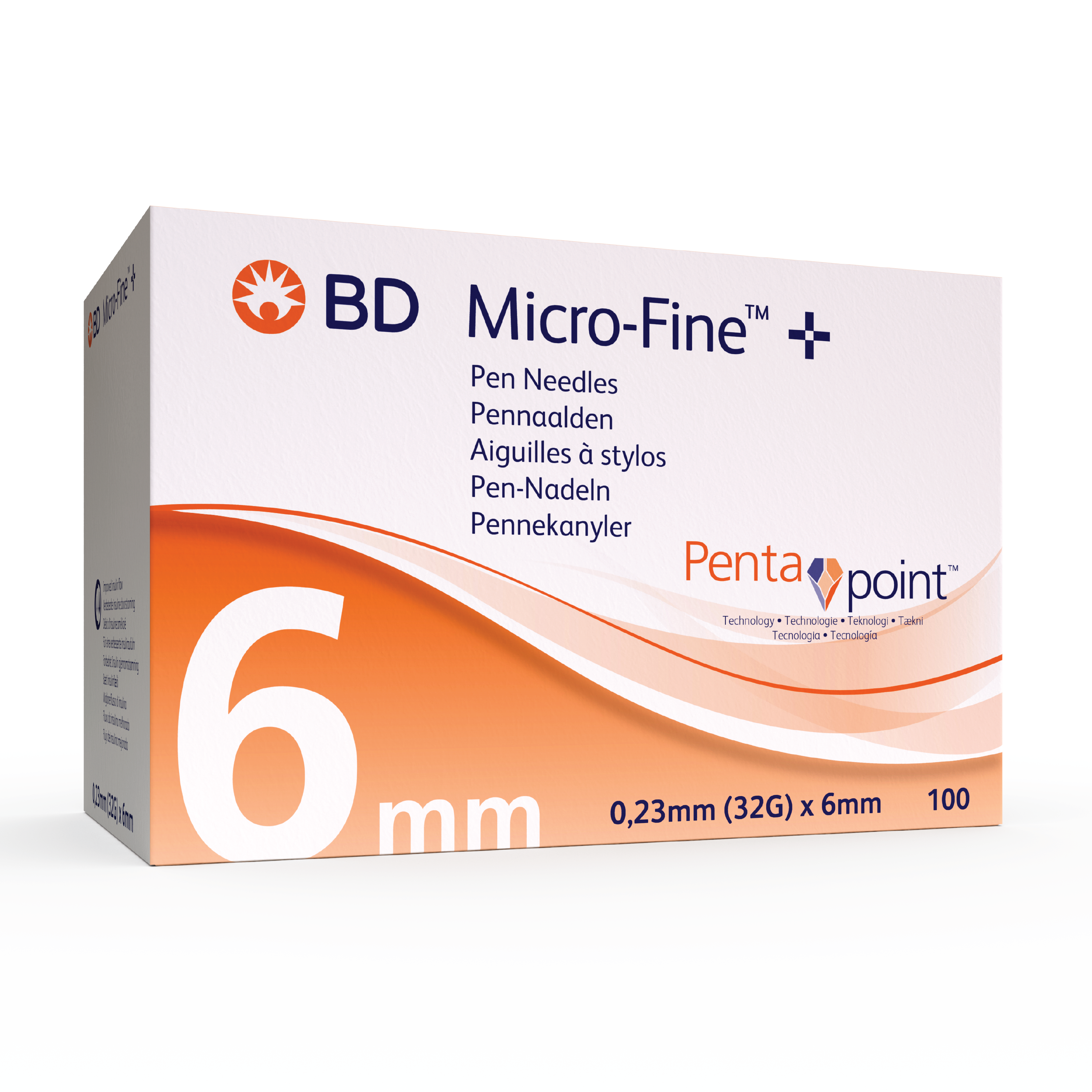 BD Micro-Fine+ Pennekanyler, 100 stk.