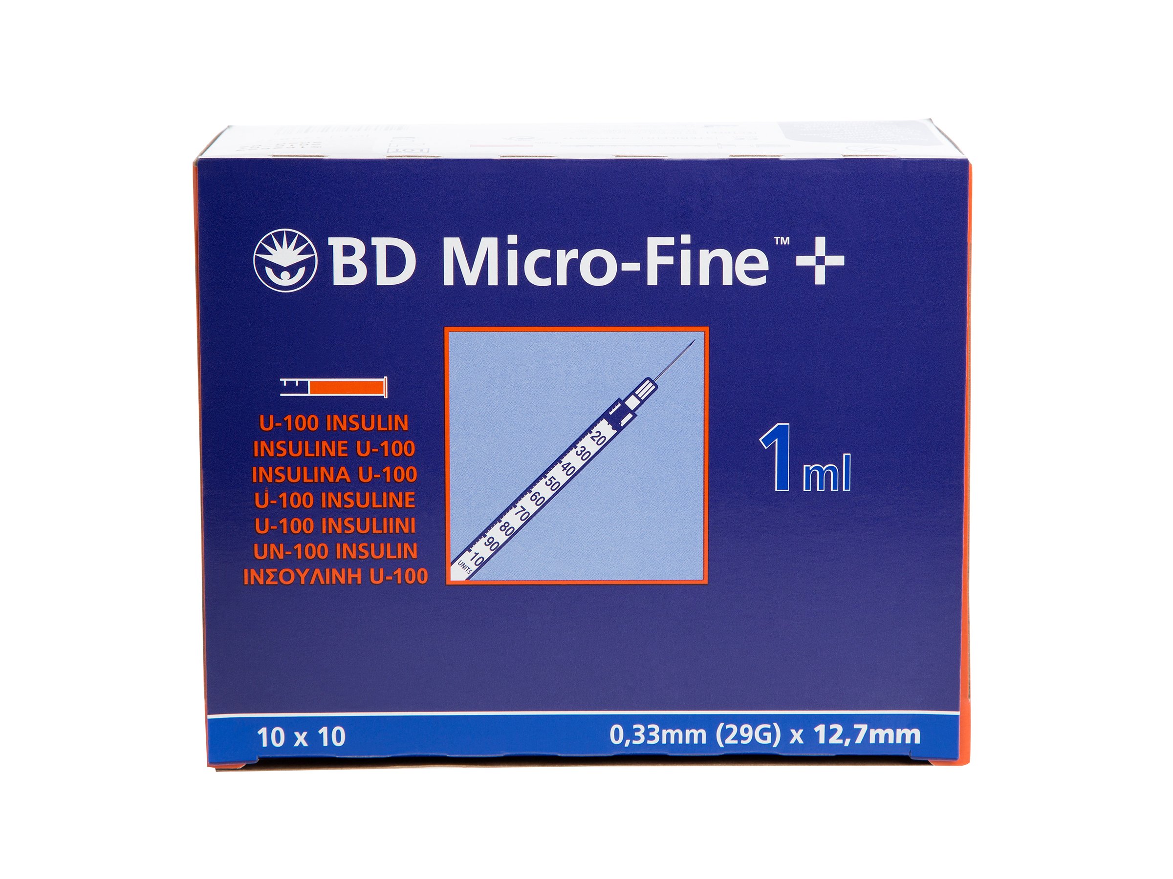 BD Micro-Fine sprøyte, 1ml 12,7mm, 100 stk.