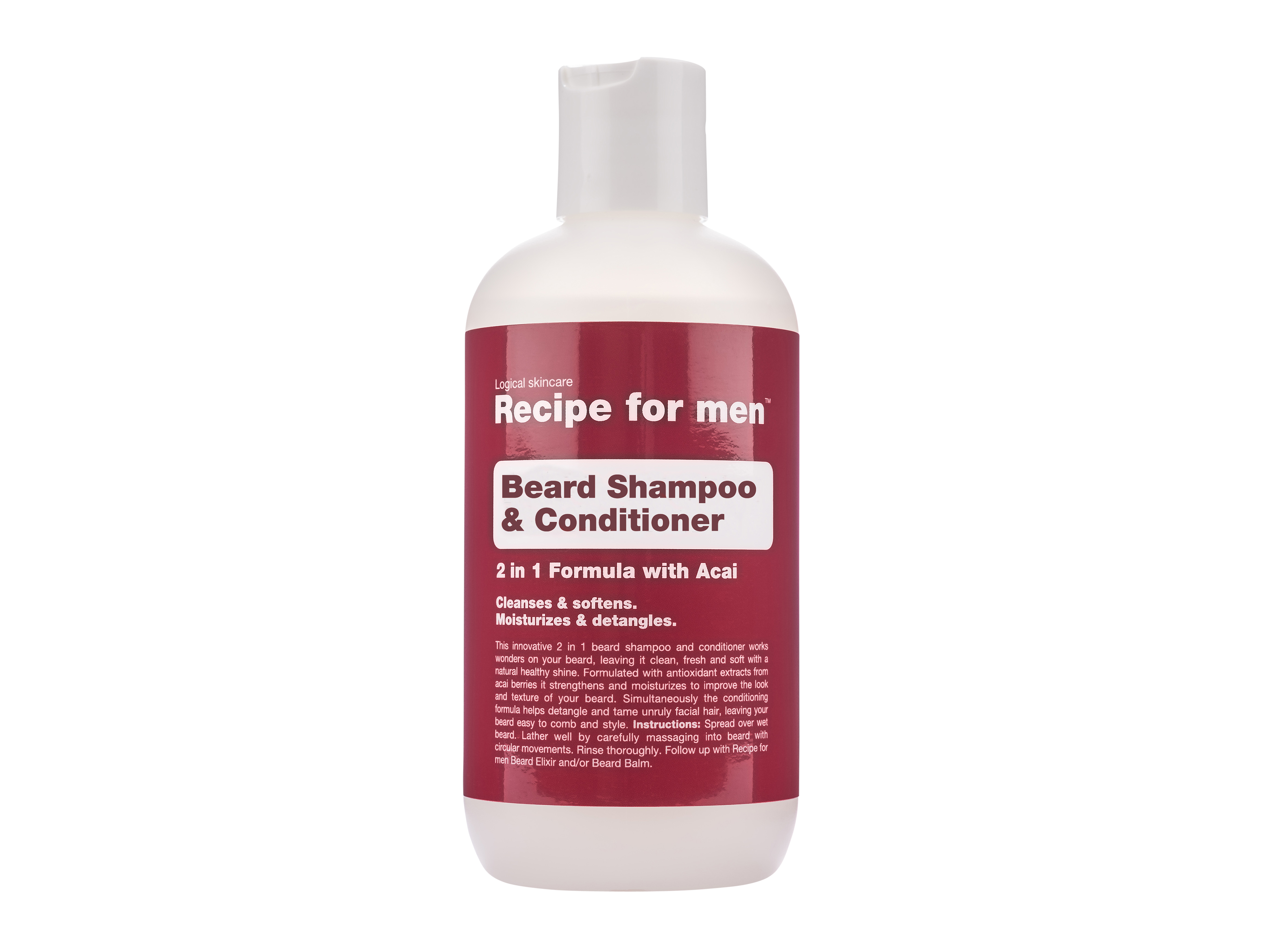 Recipe for Men Beard Shampoo&Conditioner, 250 ml