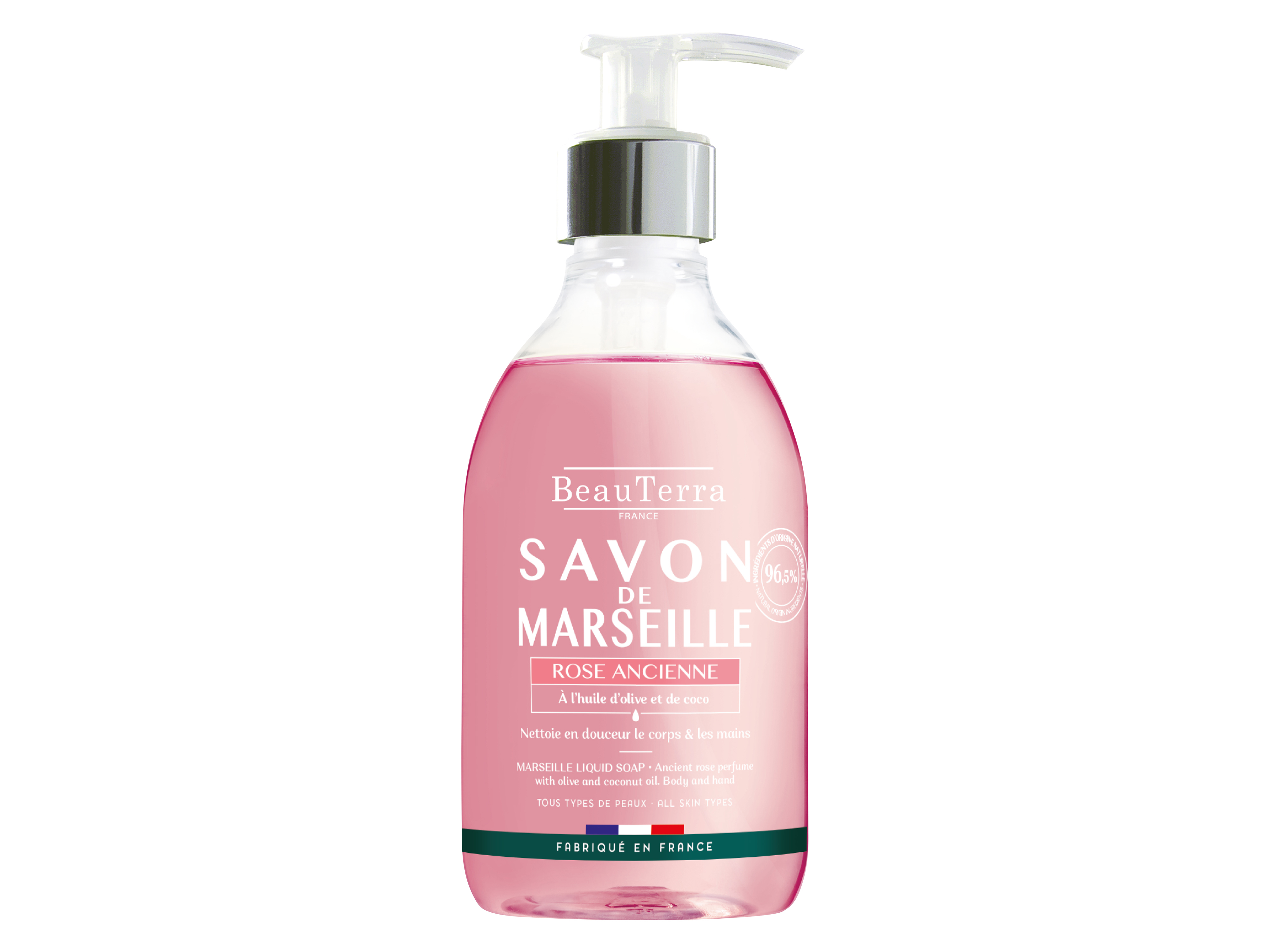 Beau Terra Marseille Liquid Soap Ancient Rose, 300 ml