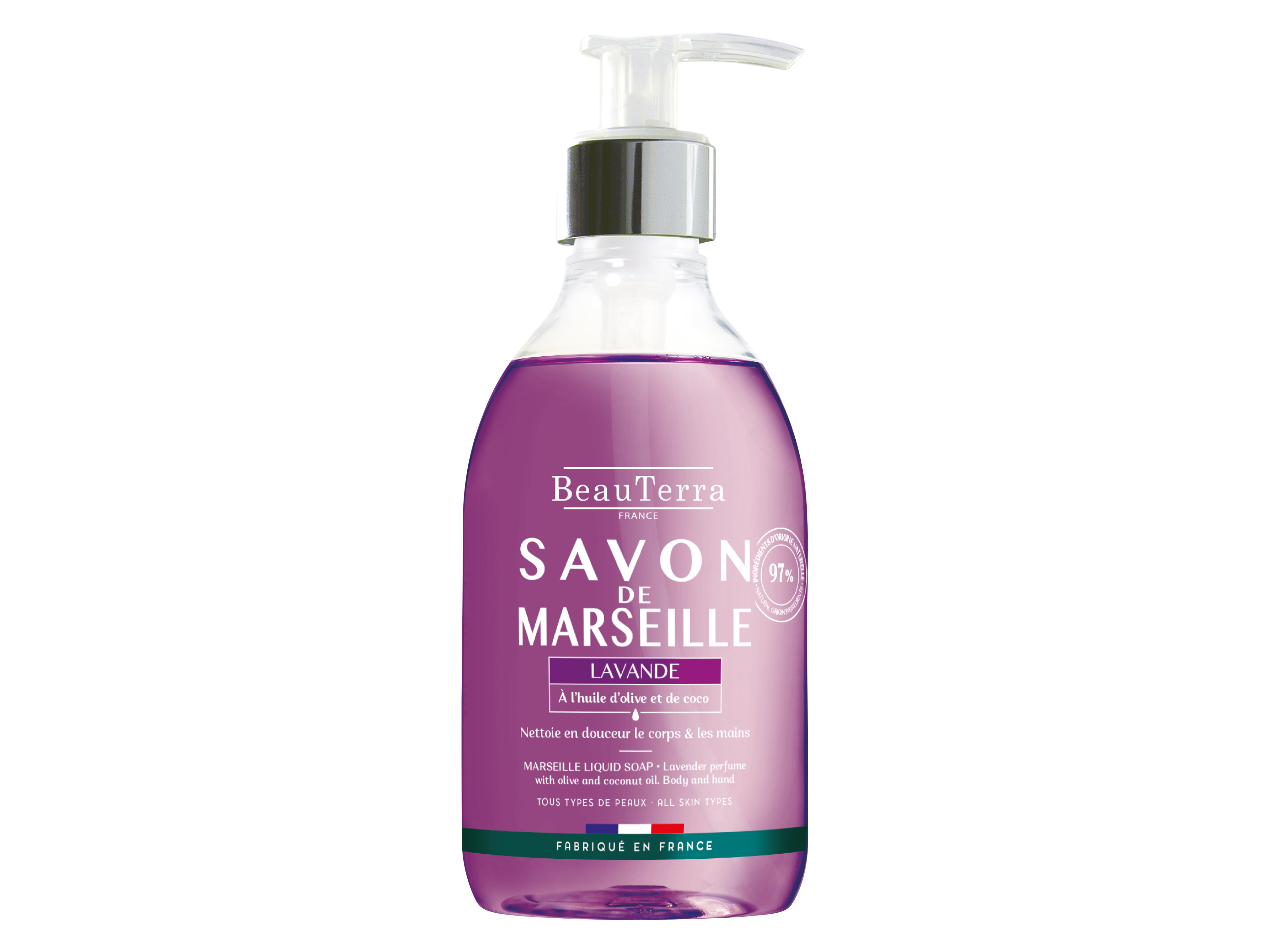 Beau Terra Marseille Liquid Soap Lavender, 300 ml