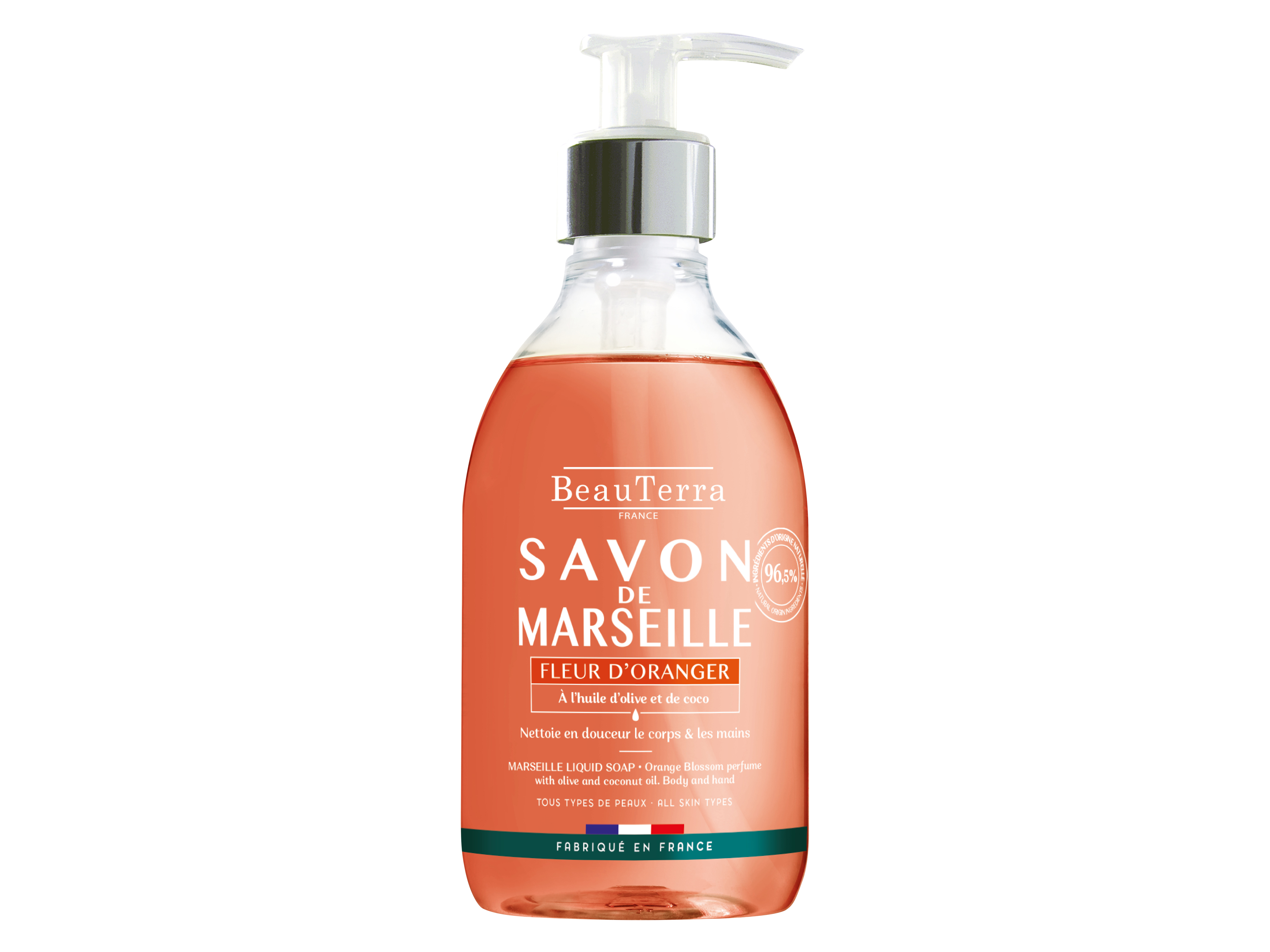 Beau Terra Marseille Liquid Soap Orange Blossom, 300 ml