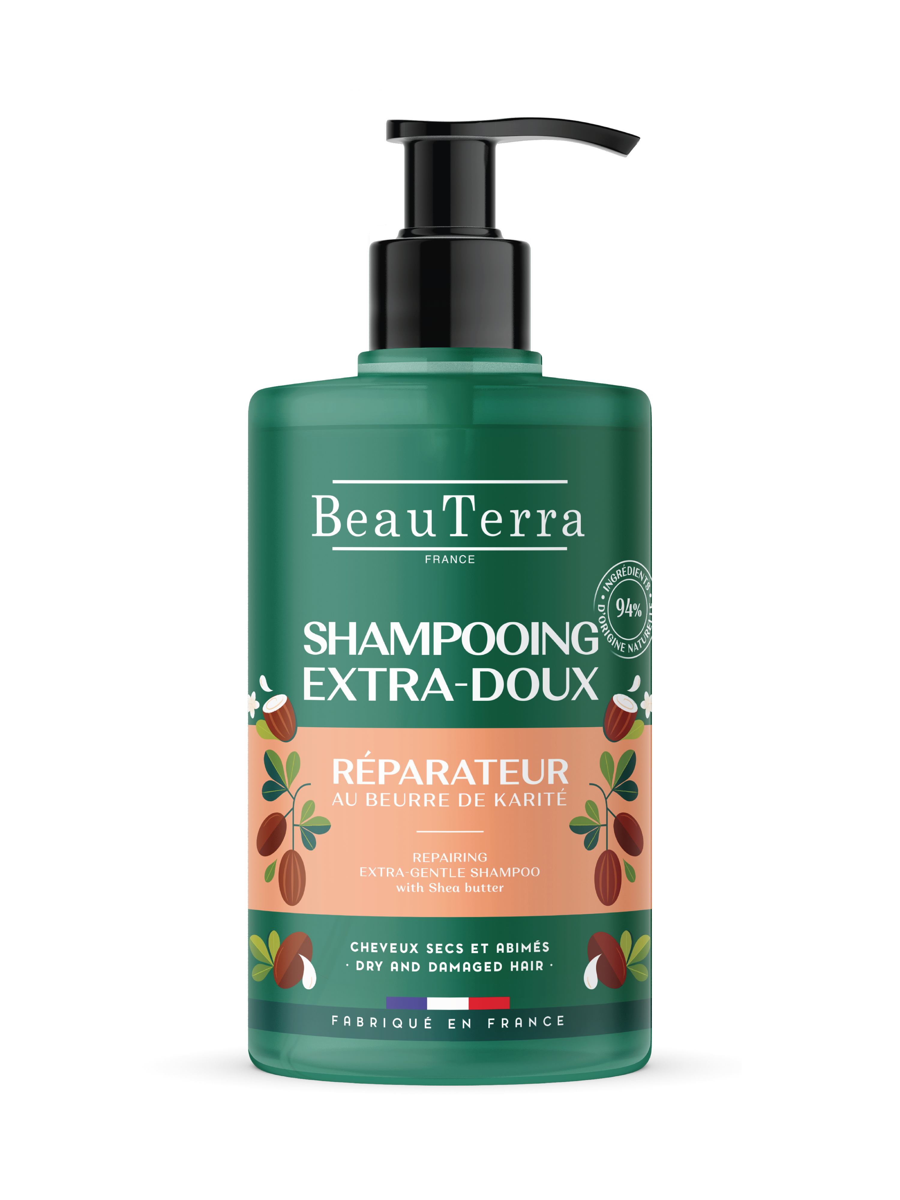 Beau Terra Extra Gentle Repairing Shampoo, 750 ml