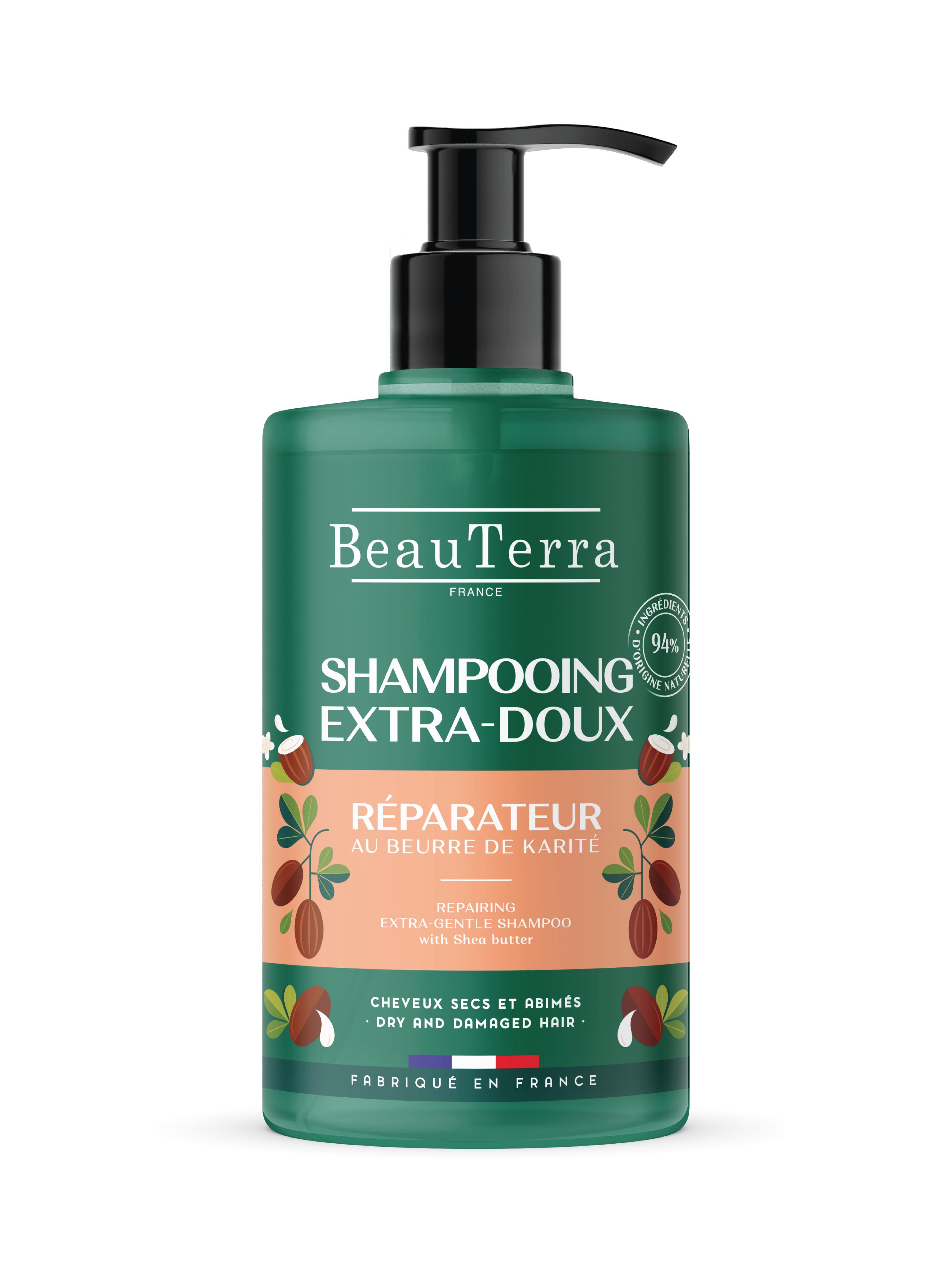 Beau Terra Extra Gentle Repairing Shampoo, 750 ml