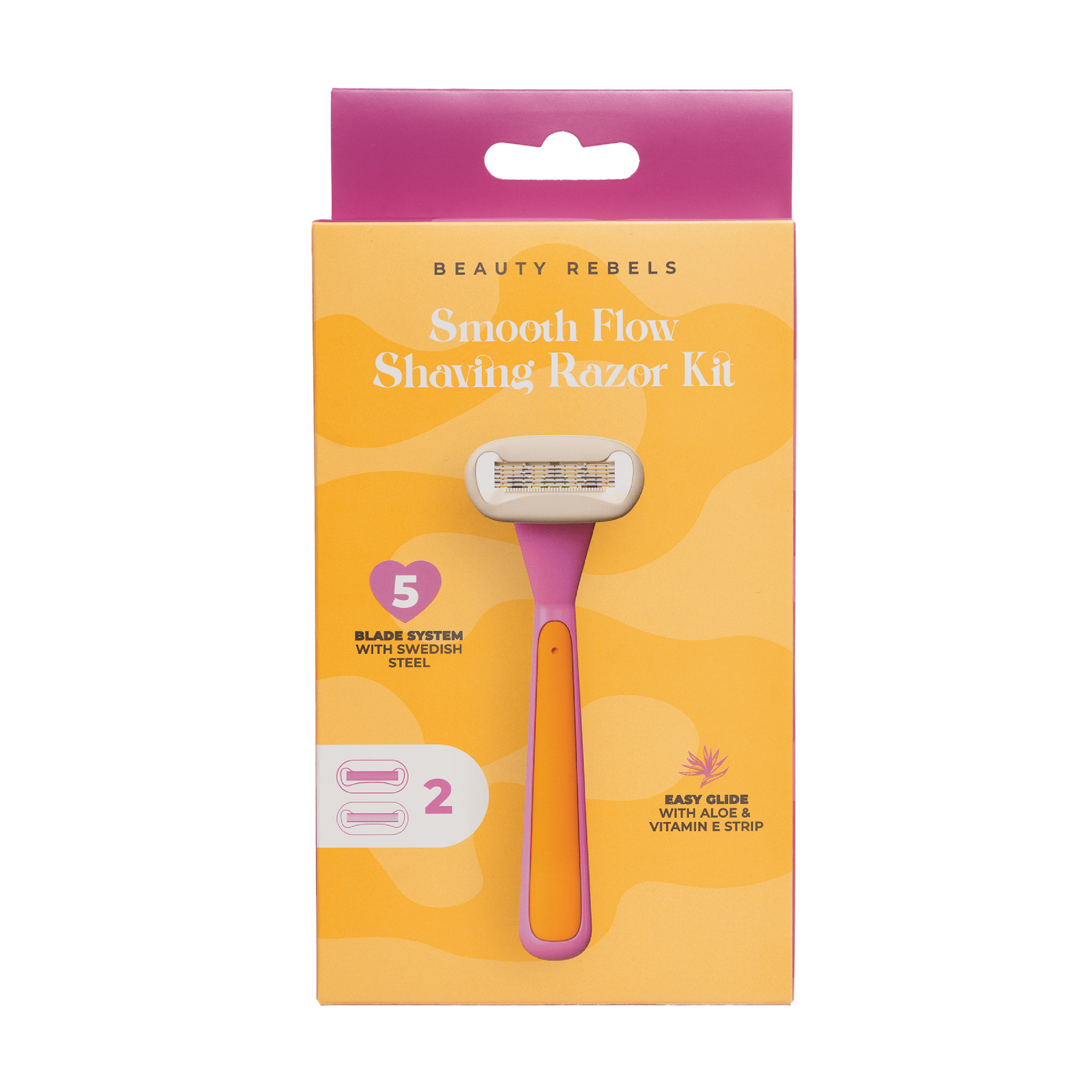 Beauty Rebels Smooth Flow Shaving Kit, 1 sett