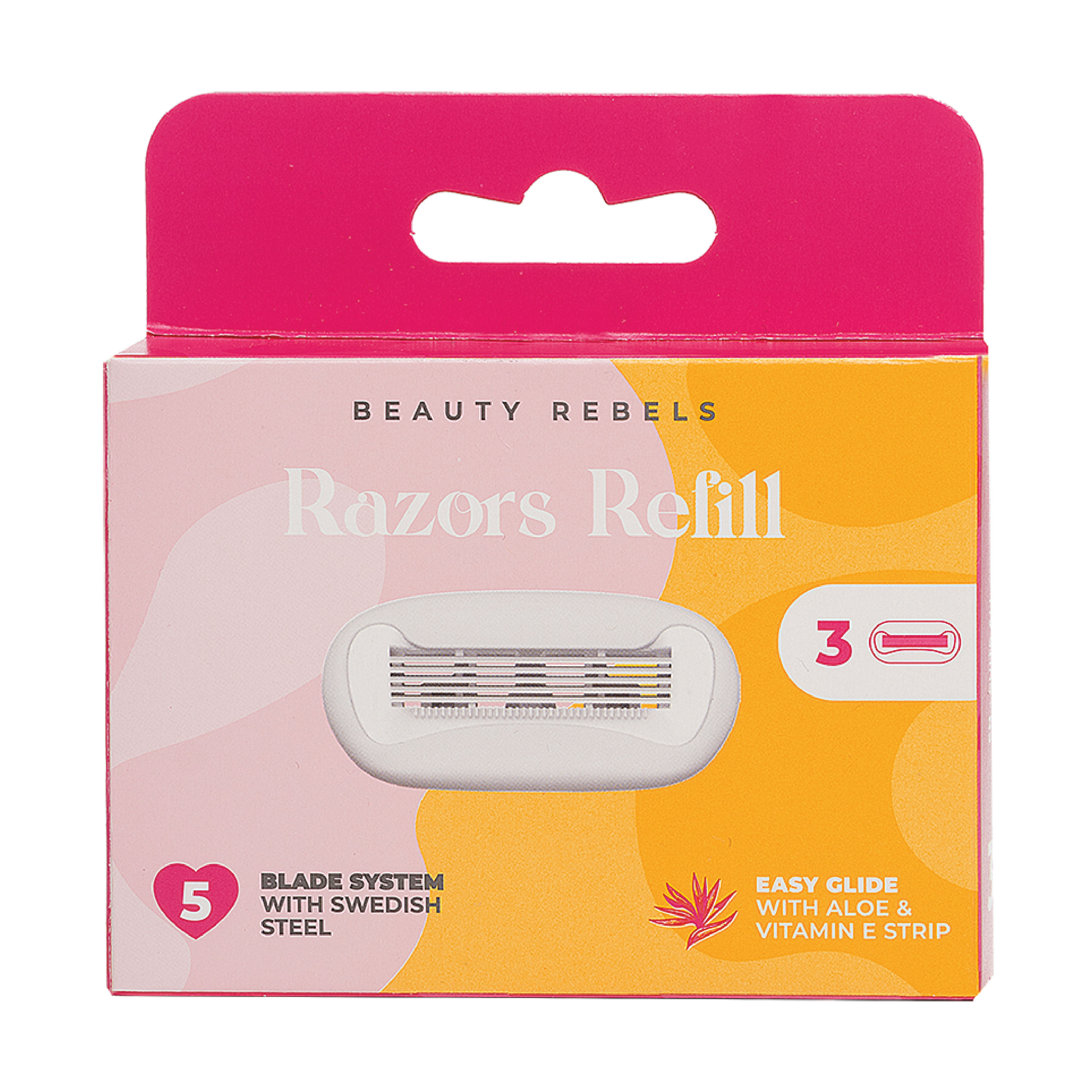 Beauty Rebels Smooth Shaving Blades Refill, 3 stk.