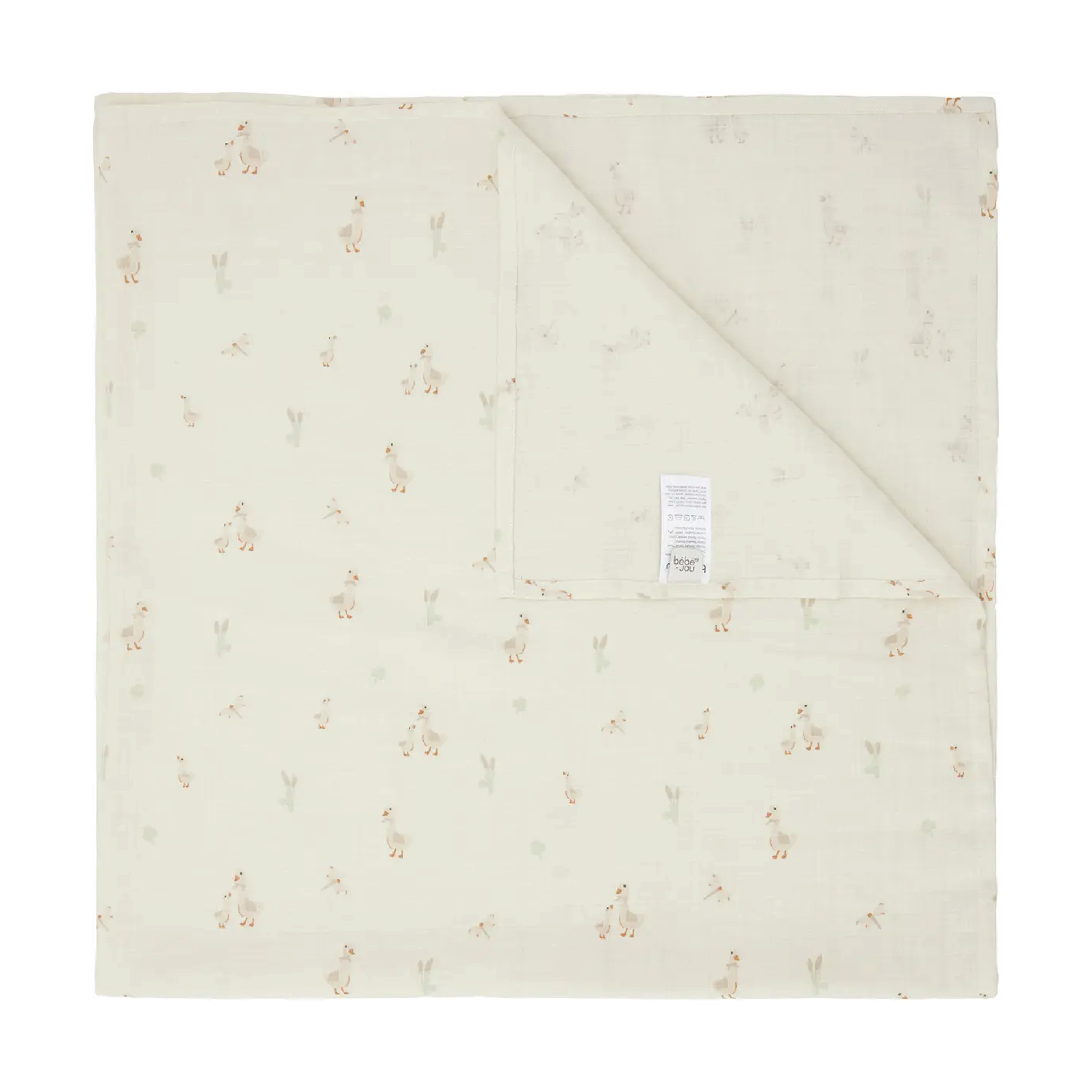 Bebe-Jou Muslin Håndkle, 110x110 cm, Dear Goose, 1 stk.