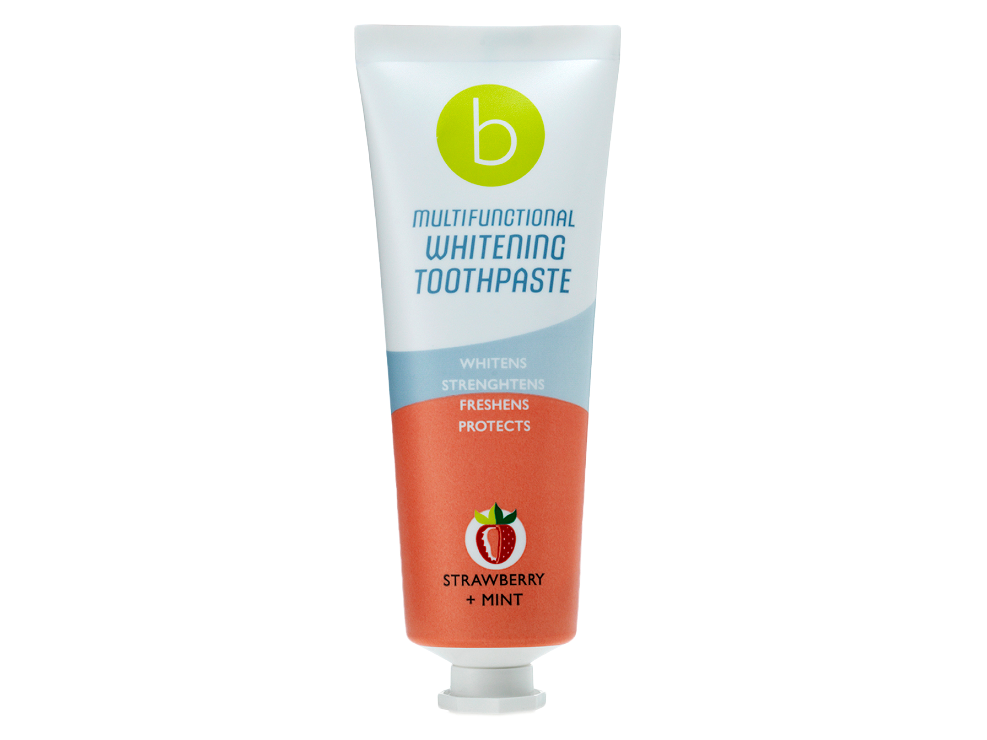 Beconfident Beconfident Multifunctional Whitening Toothpaste, jordbær + mint, 75