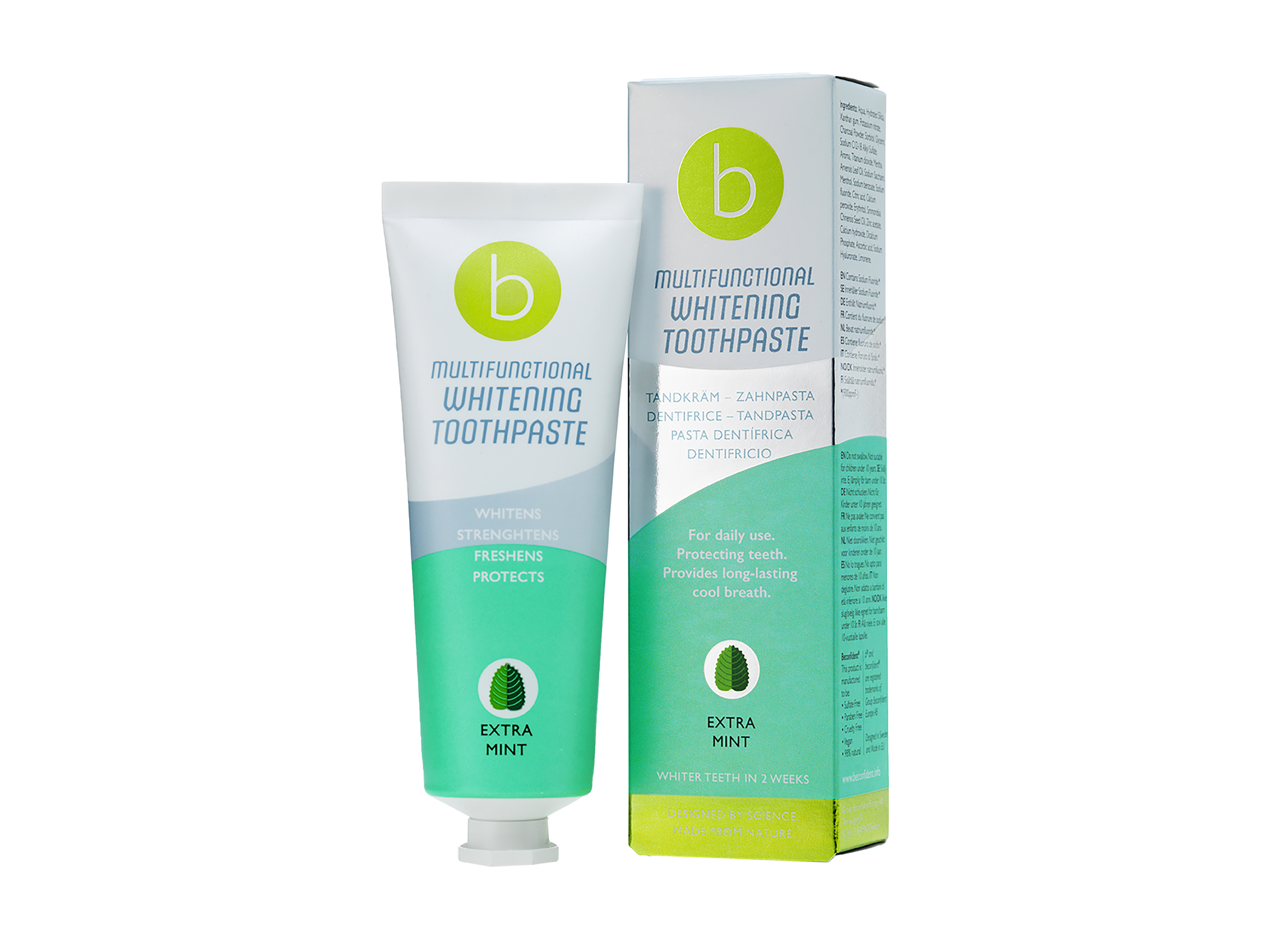 Beconfident Multifunctional  Whitening Toothpaste, extra mint, 75 ml