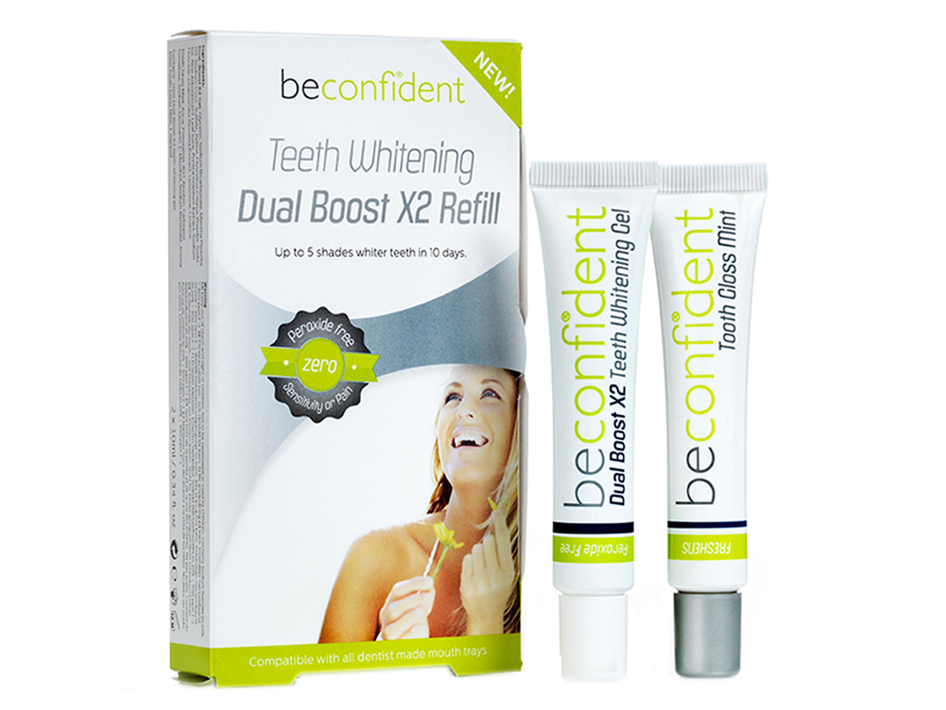 Beconfident Teeth Whitening Dual Boost X2 Refill, 2 x 10 ml