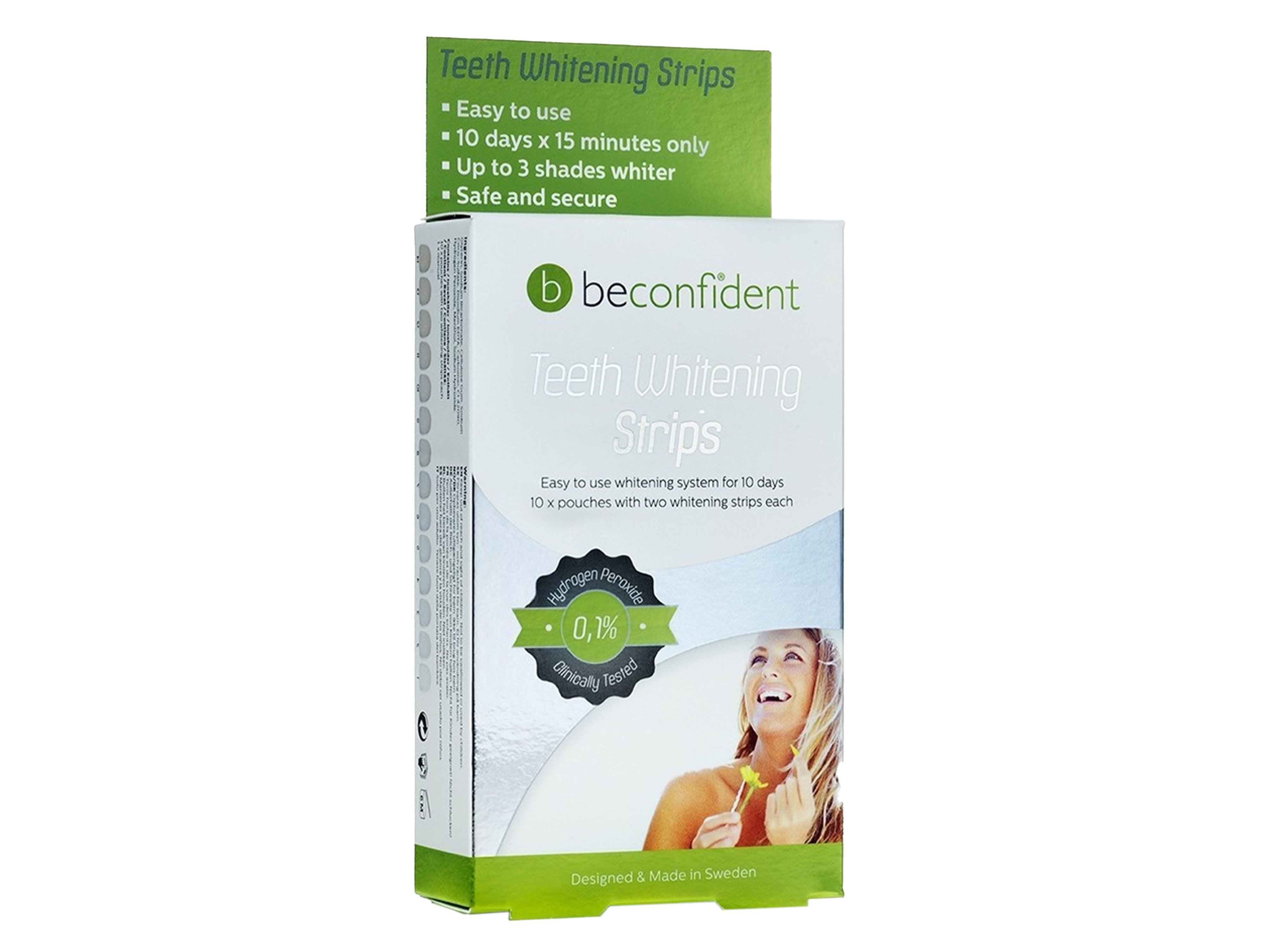 Beconfident Teeth Whitening Strips, 20 strips