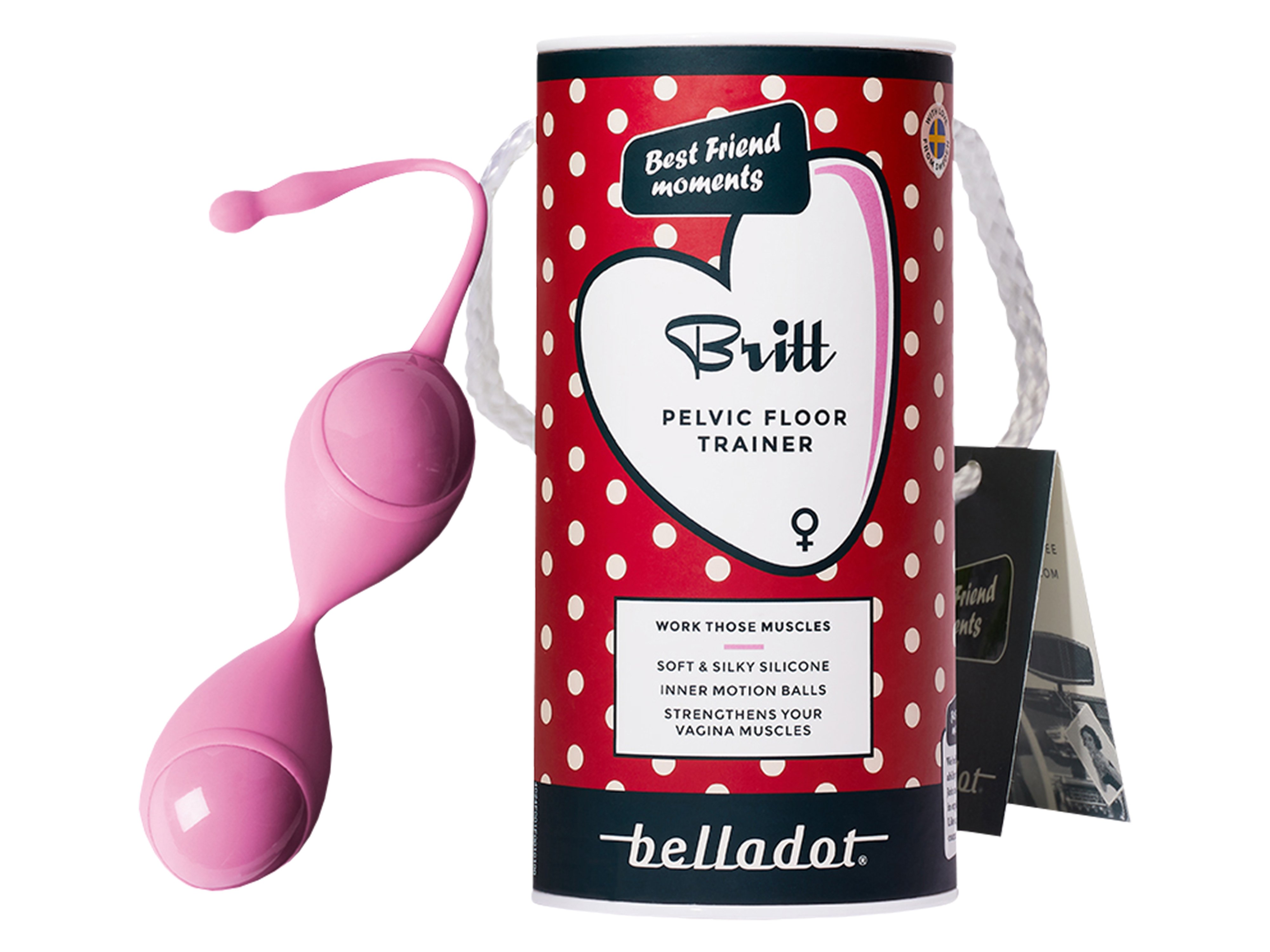 Belladot Britt Pelvic Floor Trainer, Rosa, 1 stk.