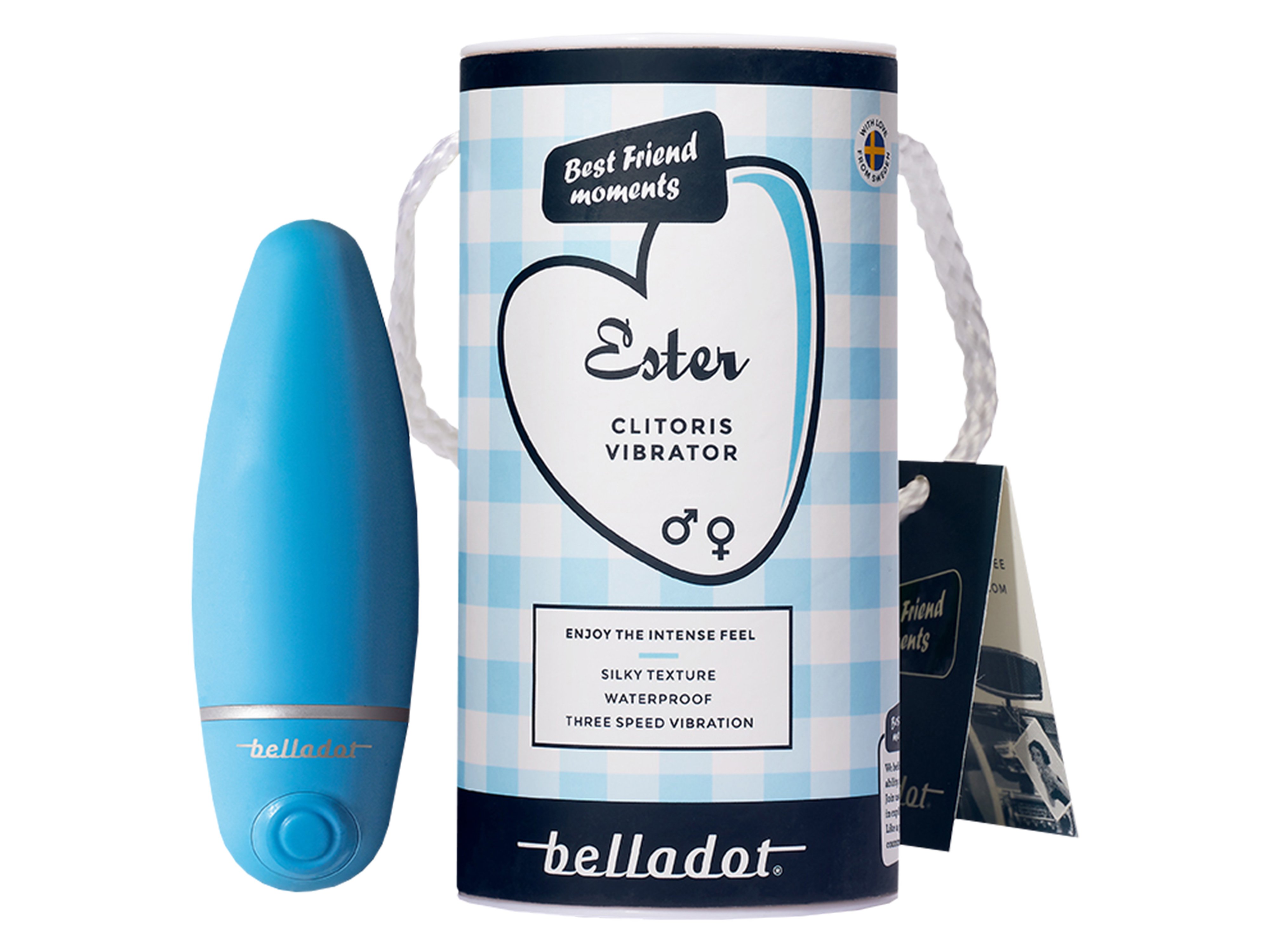 Belladot Ester Clitoris Vibrator, Blå, 1 stk.