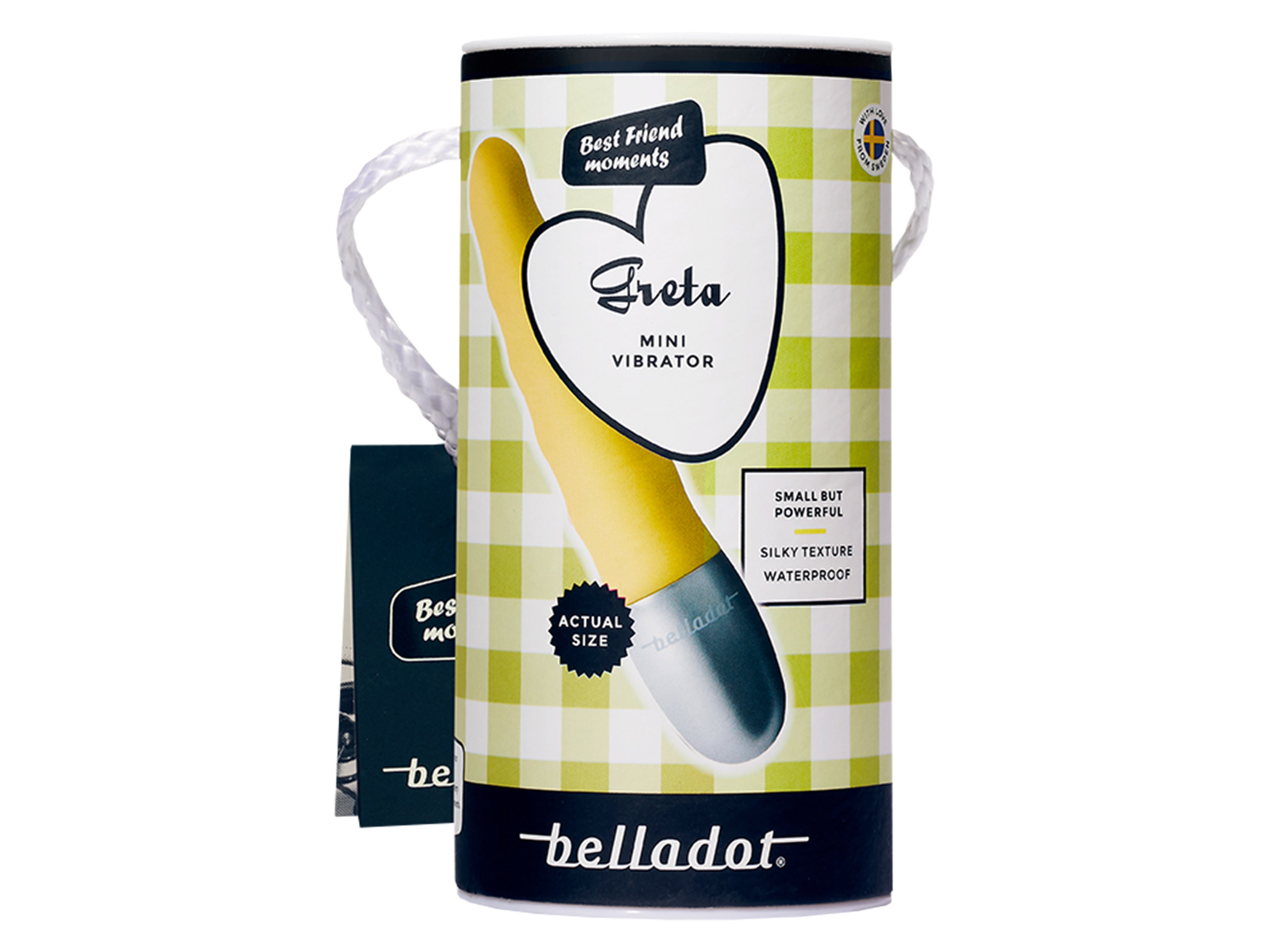 Belladot Greta Mini Vibrator, Gul, 1 stk.