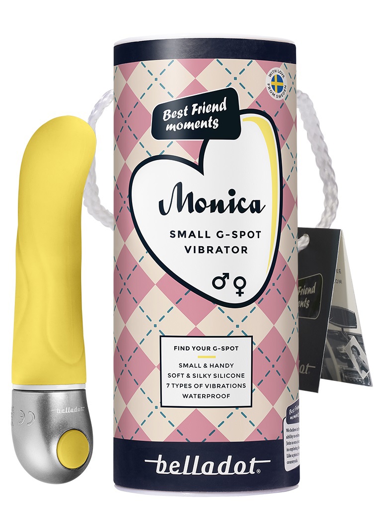 Belladot Monica Small G-Spot Vibrator, Gul, 1 stk.