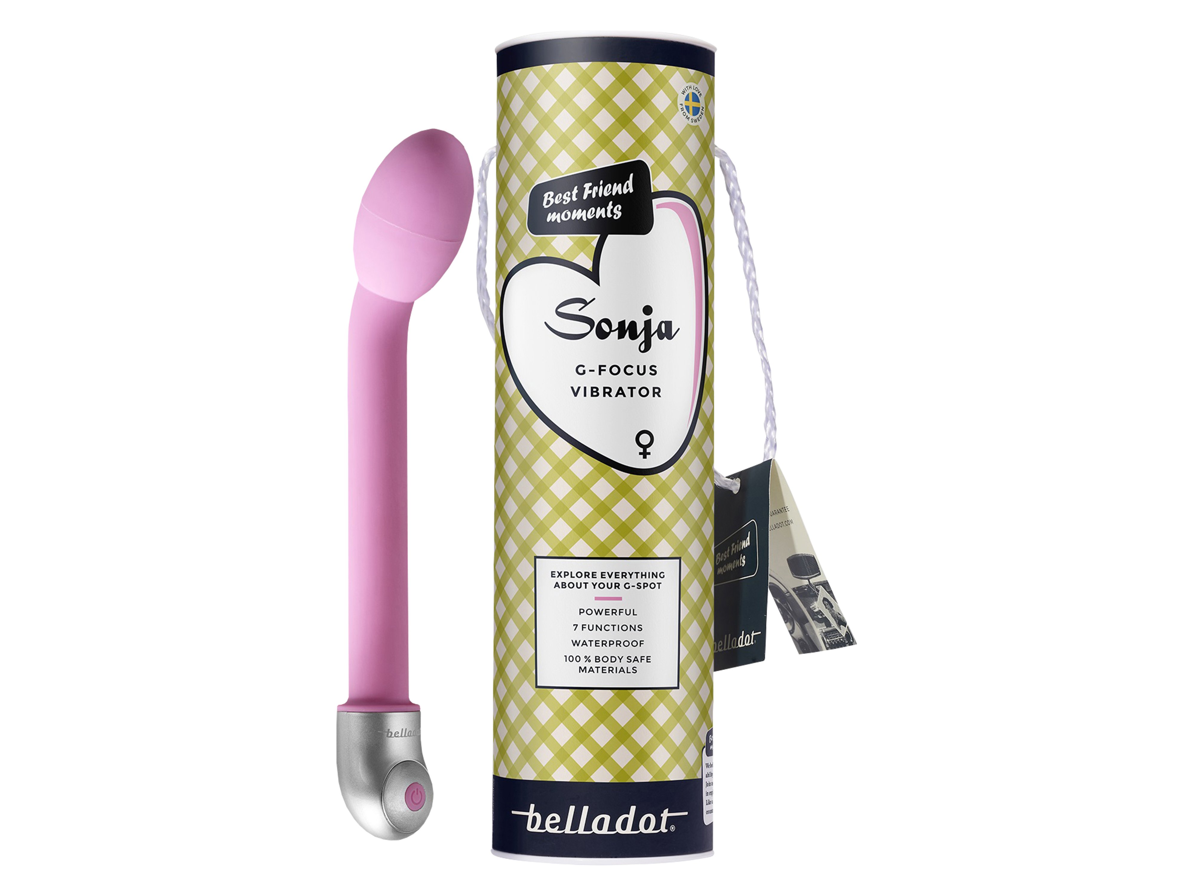 Belladot Sonja G-Focus Vibrator, Rosa, 1 stk.