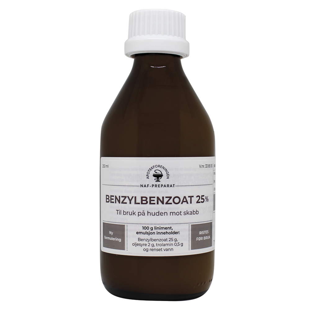NAF Benzylbenzoat 25 % liniment, 250 ml