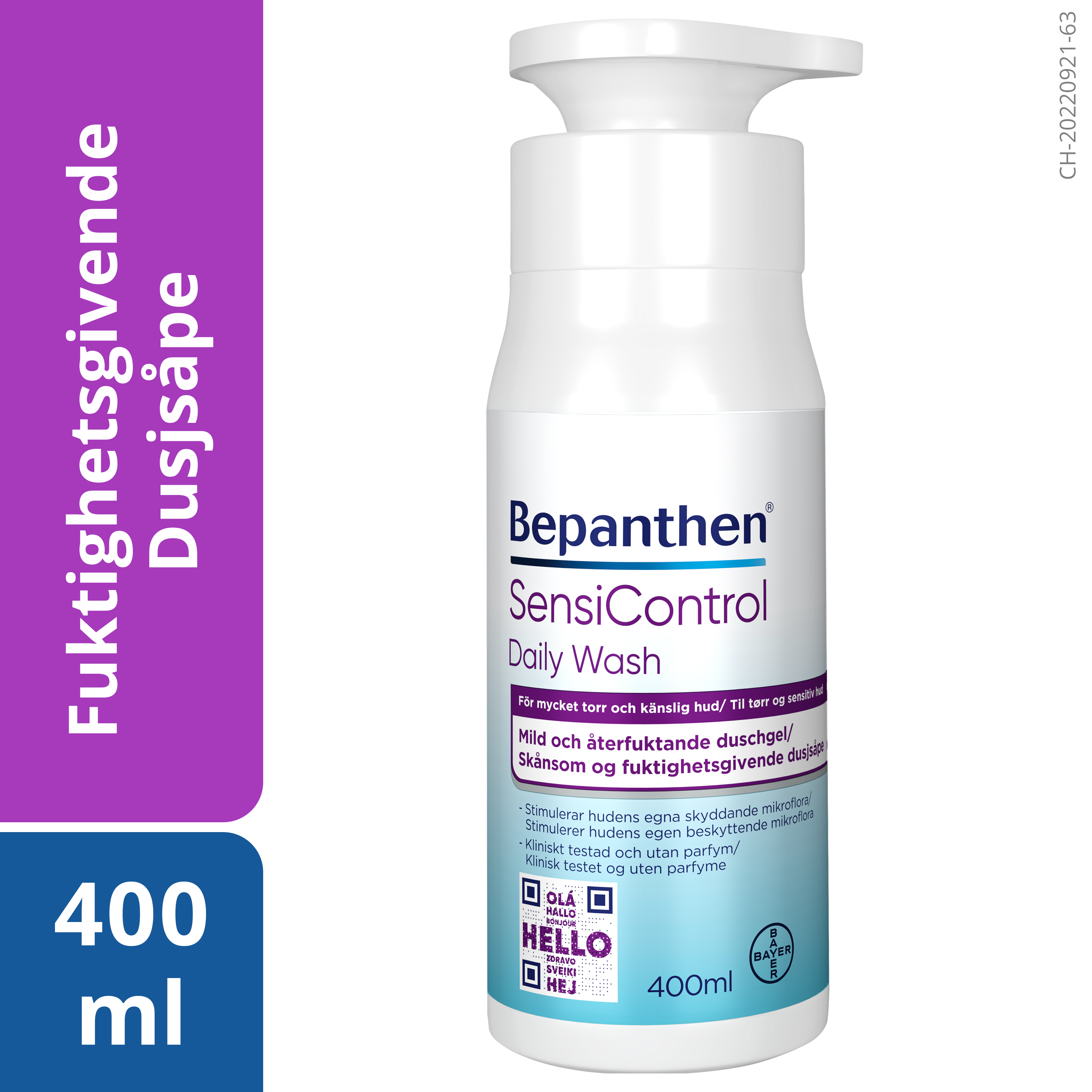 Bepanthen SensiControl Wash, 400 ml