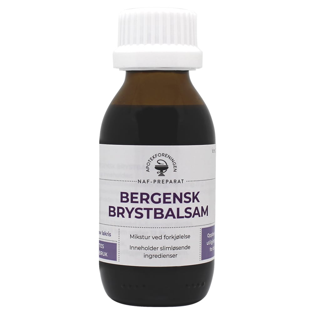 NAF Bergensk brystbalsam NAF mikstur, 100 ml.