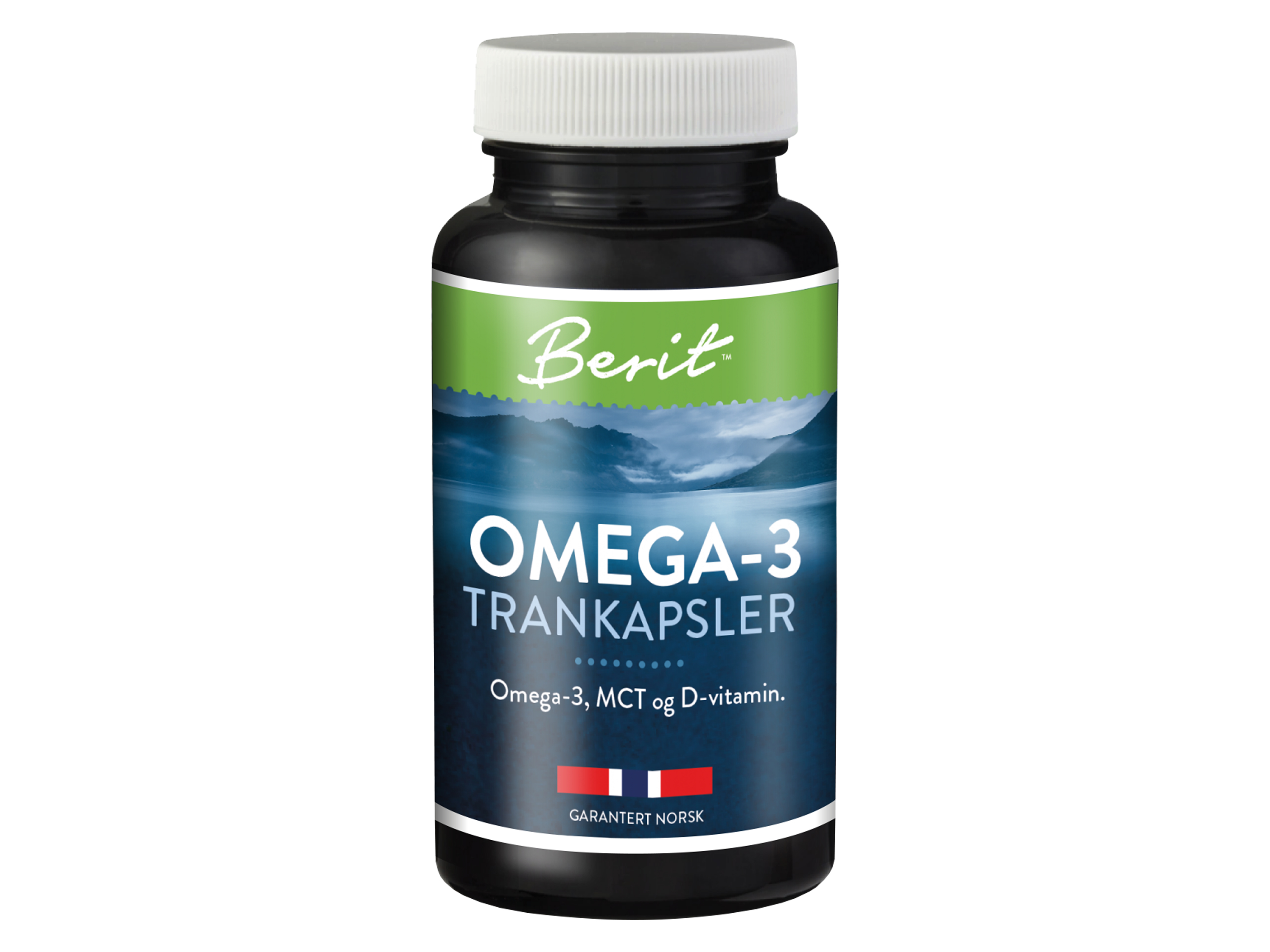 Berit N Omega-3 trankapsler med MCT og D-vitamin, 60 kapsler