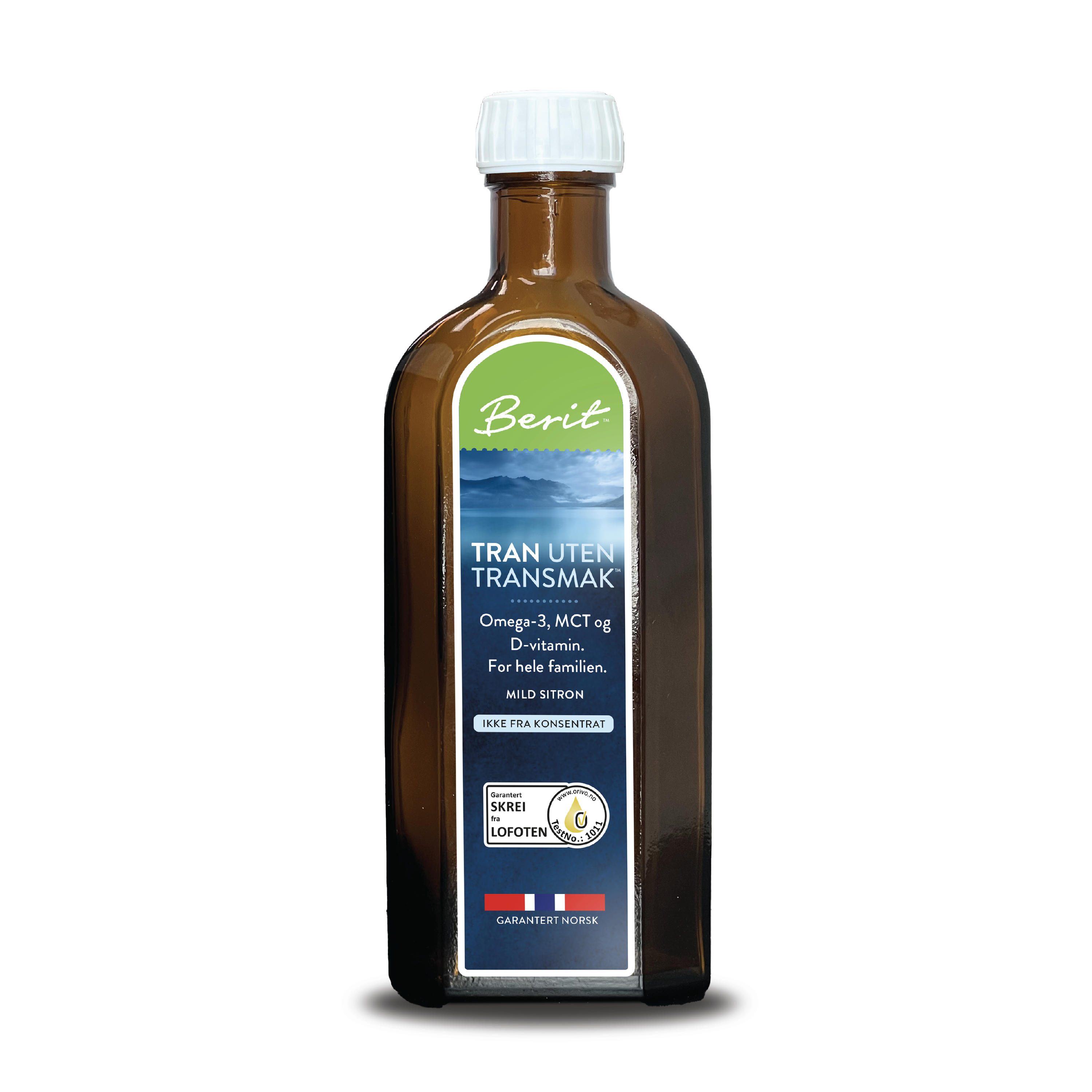 Berit Tran uten transmak, 250 ml