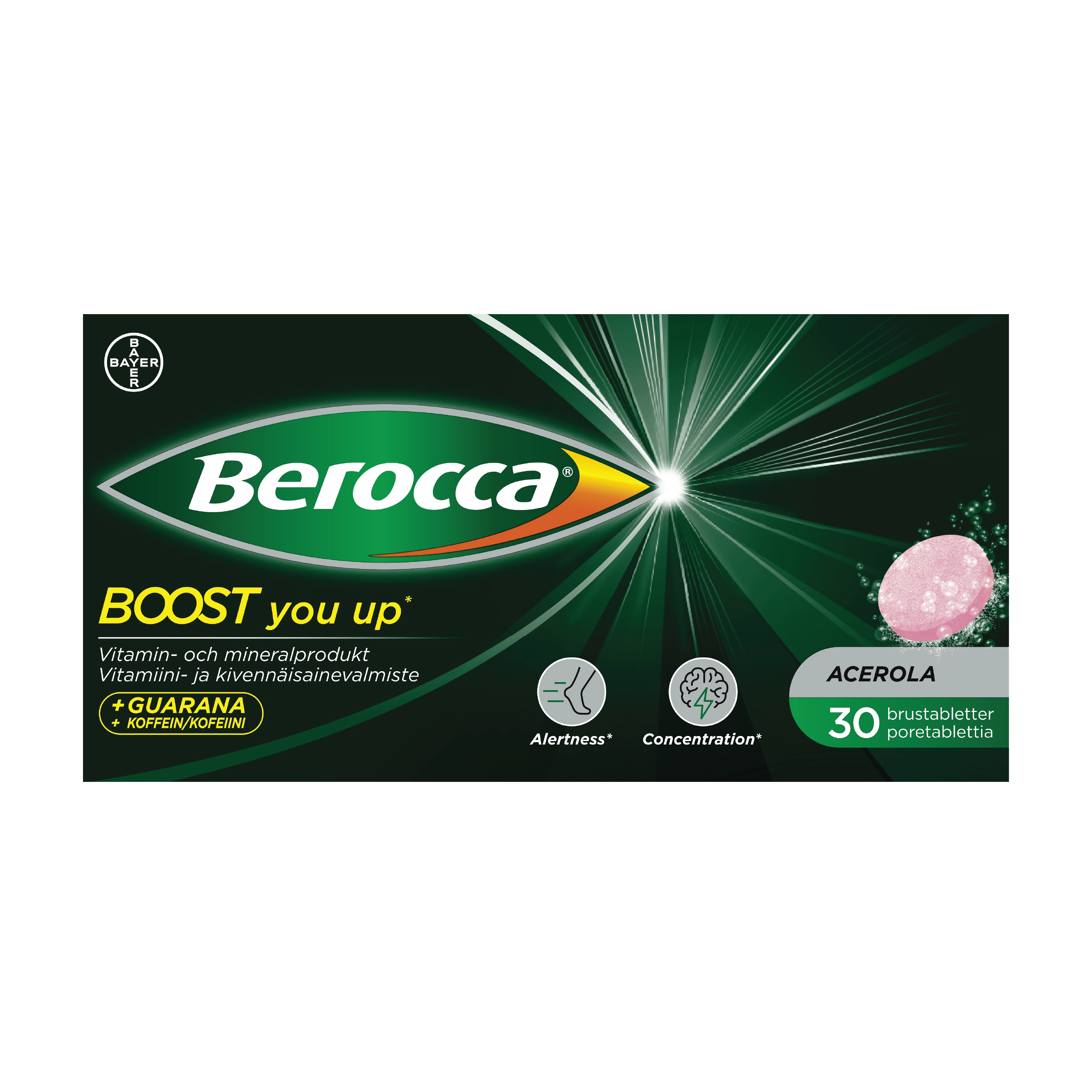 Berocca Boost brusetabletter, 2 x 15 stk.