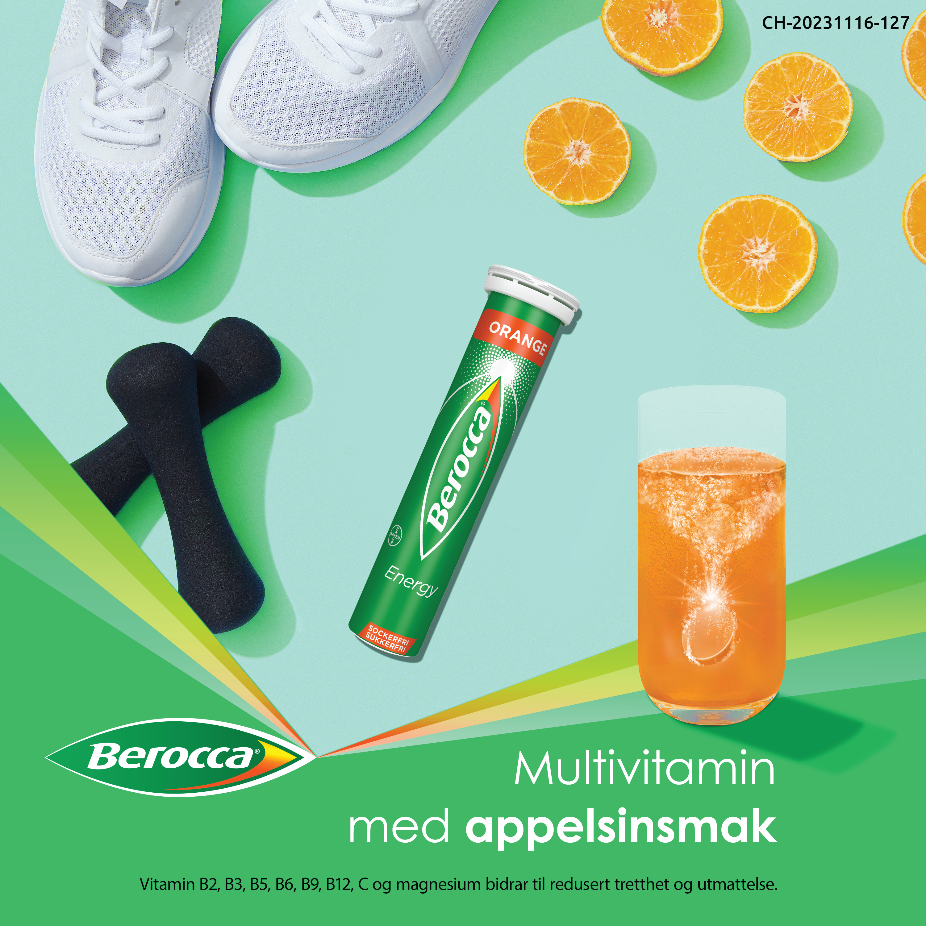 Berocca Energy brusetabletter, 2 x 15 stk.