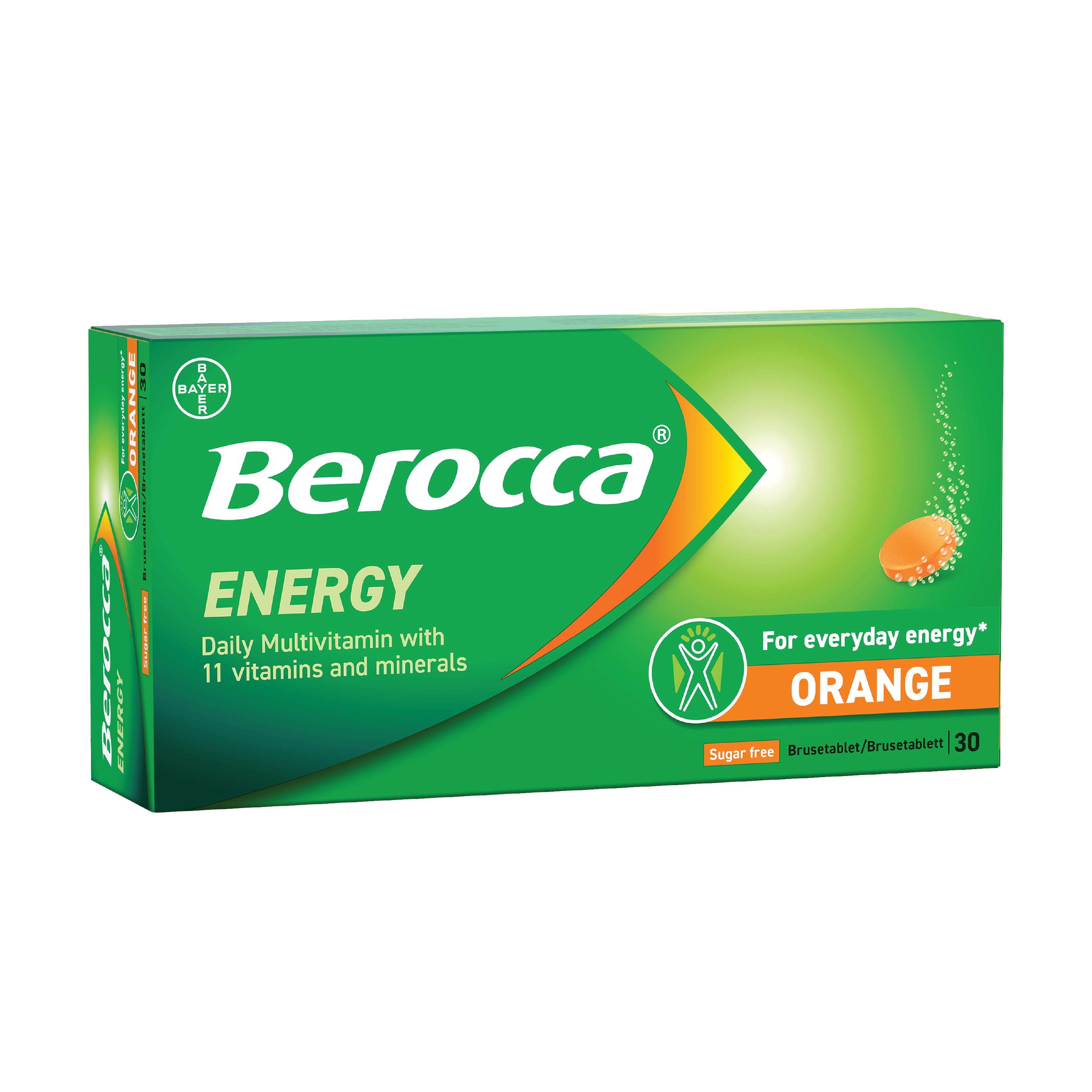Berocca Energy brusetabletter, 2 x 15 stk.